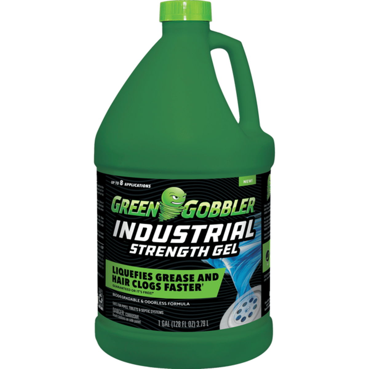 Green Gobbler Industrial Strength Gel Hair & Grease Clog Remover (1 gal ...