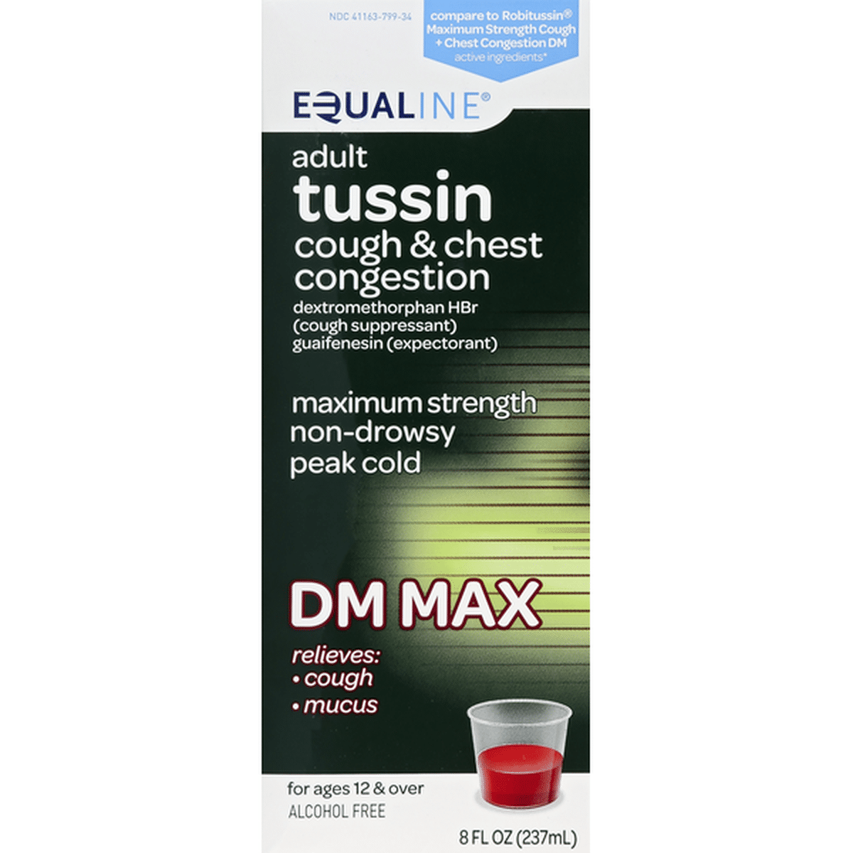 Equaline Tussin Cough And Chest Congestion Dm Max Adult Maximum Strength 8 Fl Oz Delivery Or 2618