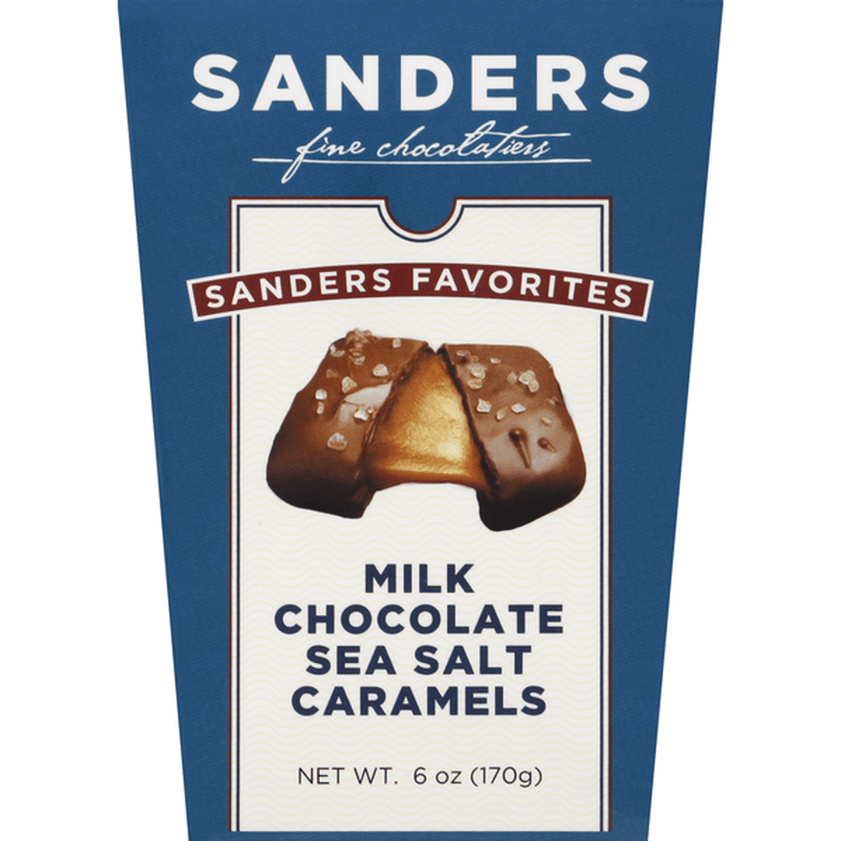 Sanders Caramels, Milk Chocolate, Sea Salt (6 oz) Delivery or Pickup