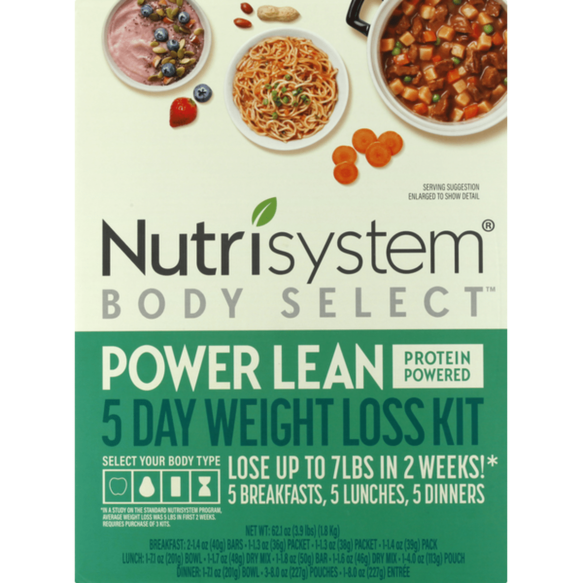 Nutrisystem 5 Day Weight Loss Kit, Power Lean (1 each) Delivery or Pickup  Near Me - Instacart