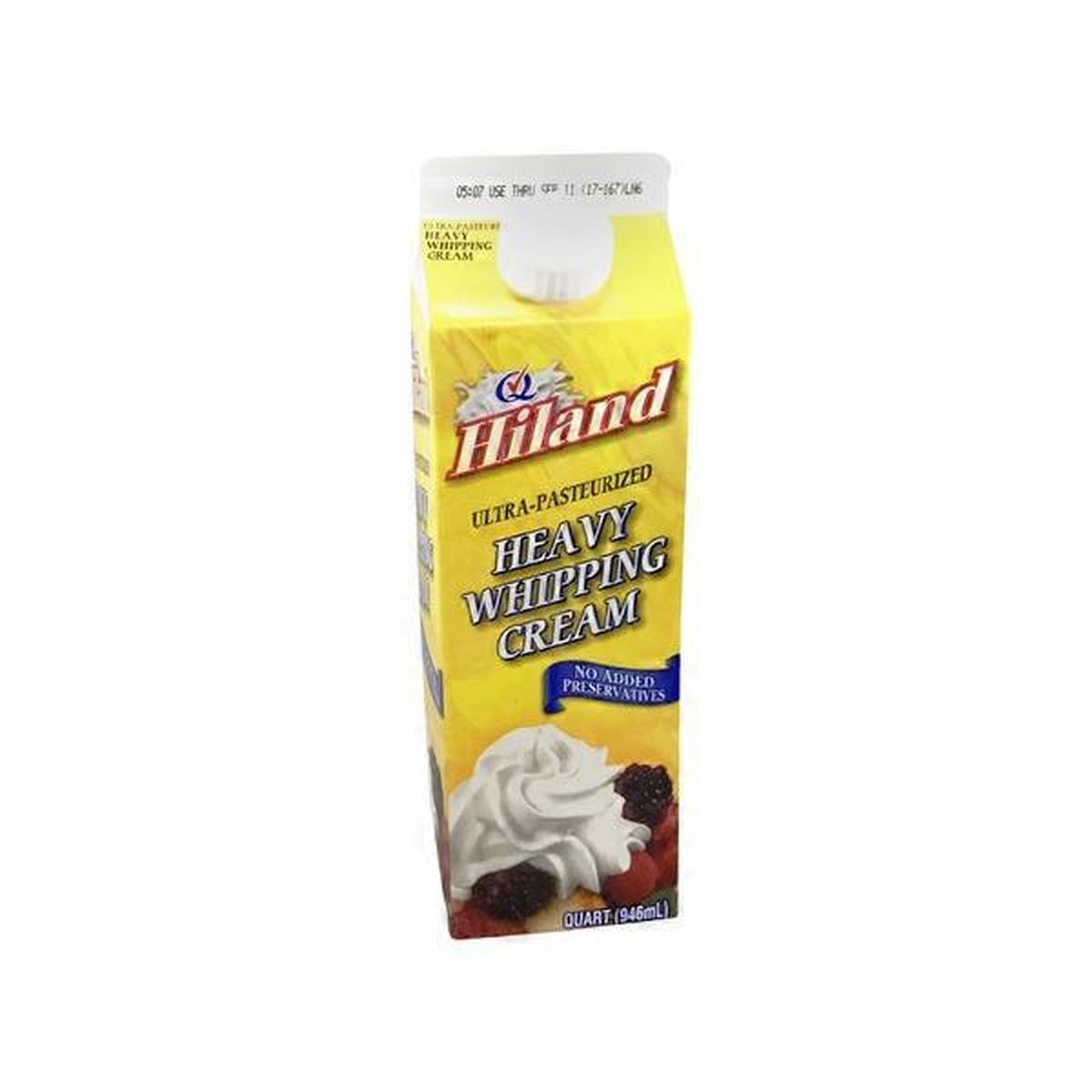 Hiland Dairy Heavy Whipping Cream (1 qt) Delivery or Pickup Near Me ...