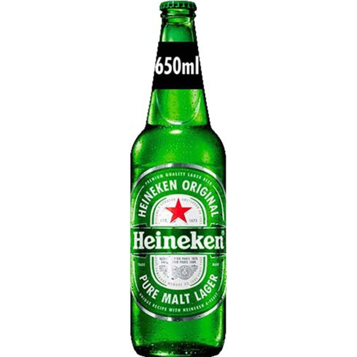 Heineken Original Pure Malt Lager (650 ml) Delivery or Pickup Near Me ...