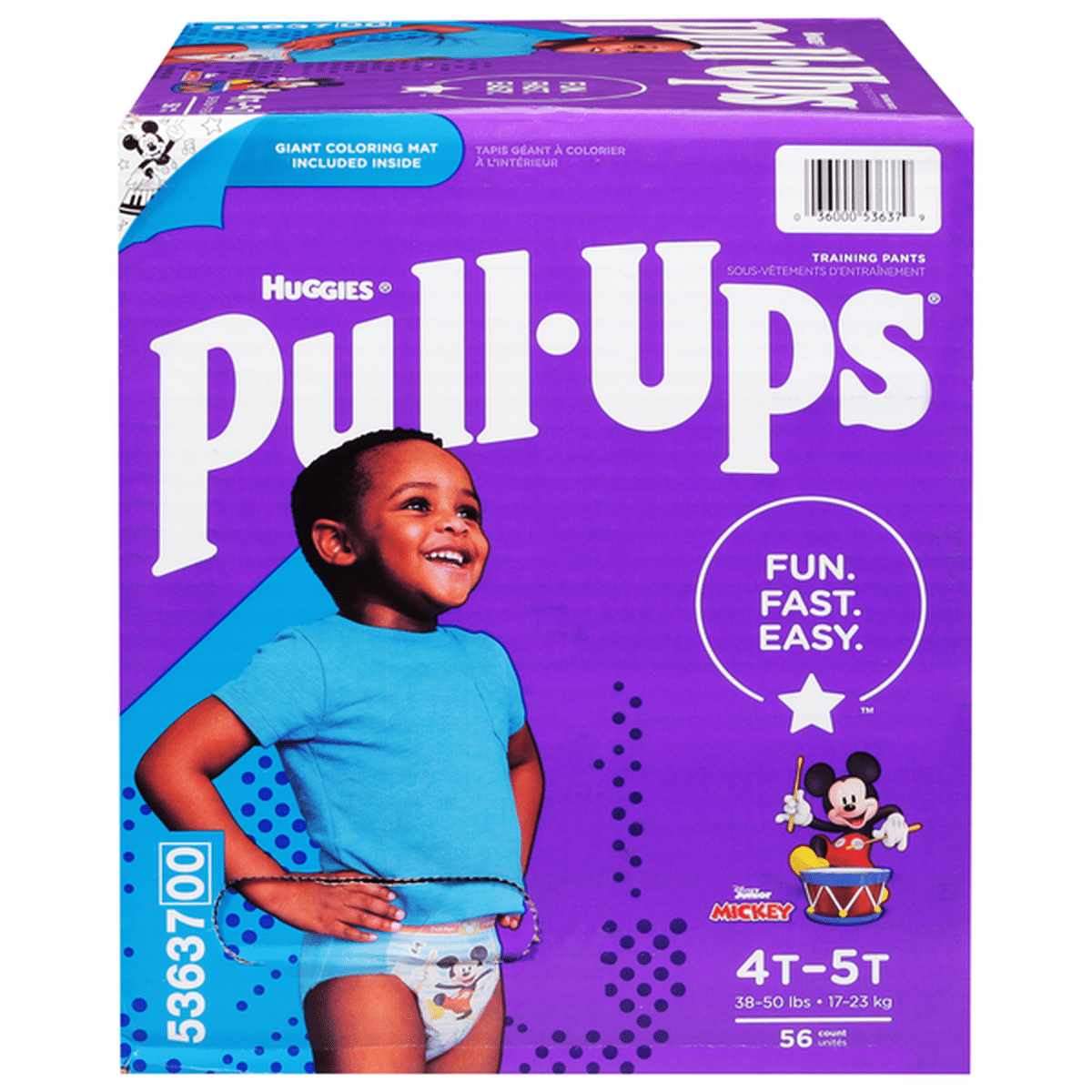 Pull-Ups Boys' Potty Training Pants, 4T-5T (38-50 lbs) (56 ct) Delivery or Pickup  Near Me - Instacart