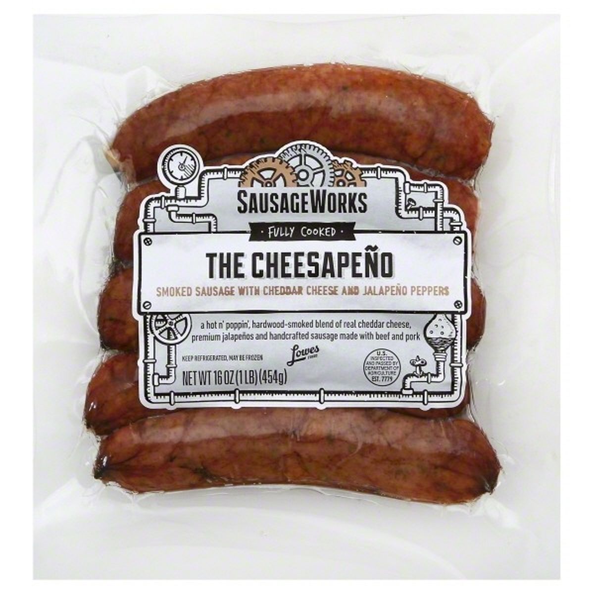 Sausageworks Sausage, Smoked, The Cheesapeno (16 Oz) Delivery Or Pickup 