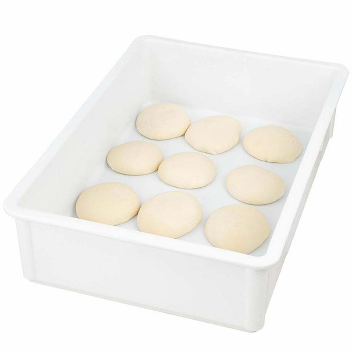 Restaurantware Plastic Dough Proofing Box, 26 x 18 x 6 Inch - White (1 ...