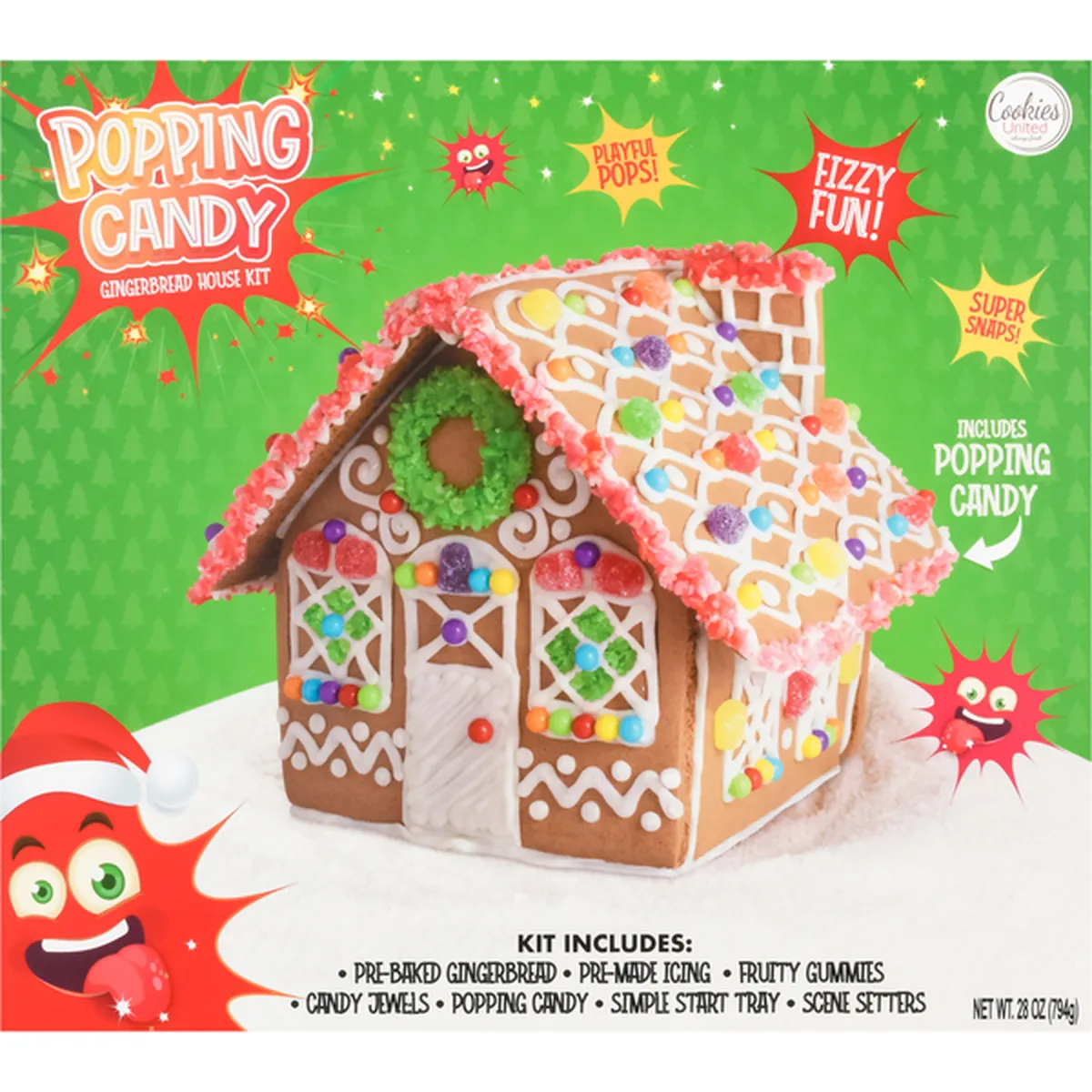 Cookies United Gingerbread House Kit, Popping Candy (1 each) Delivery