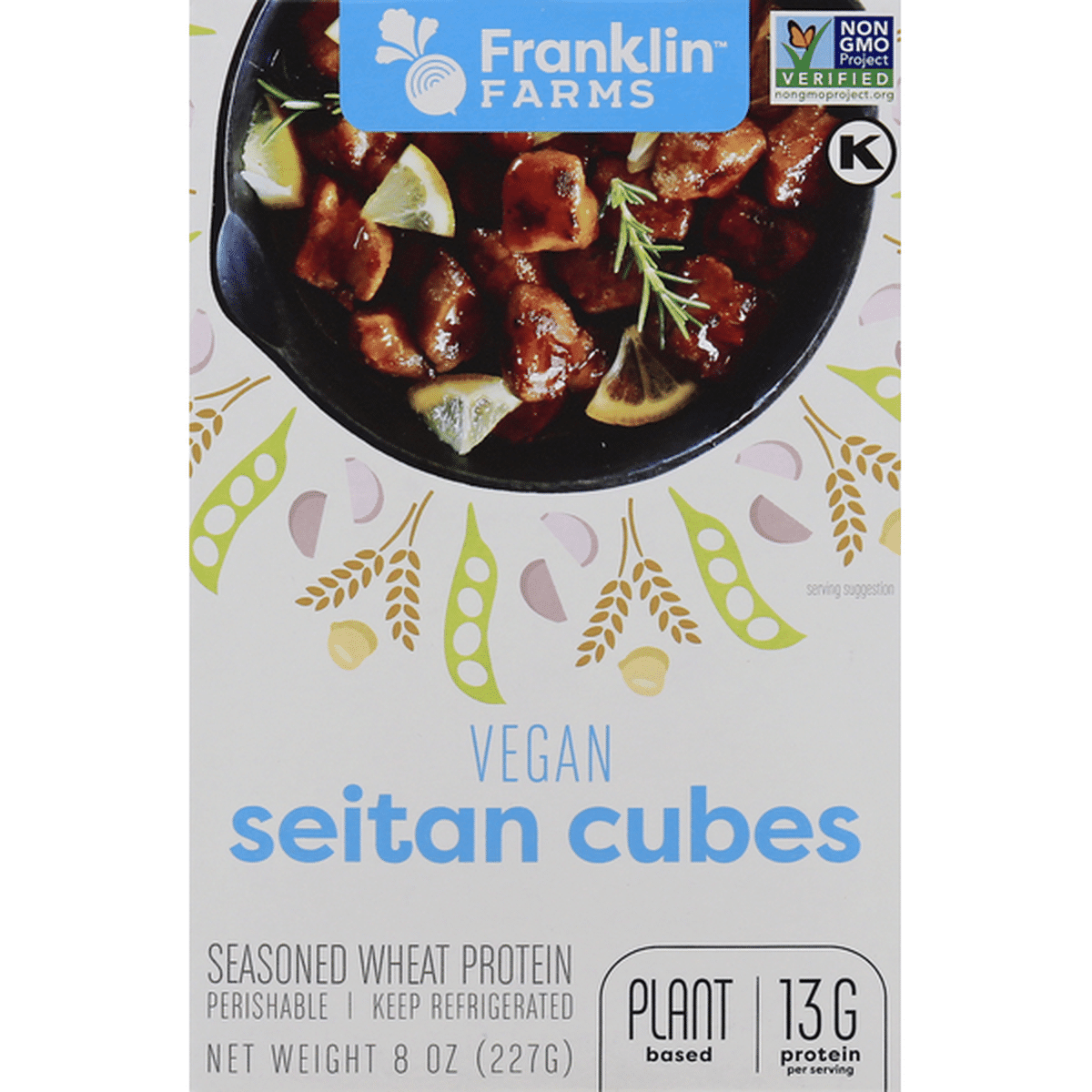 Franklin Farms Seitan Cubes, Vegan (8 oz) Delivery or Pickup Near Me