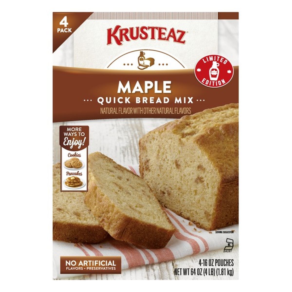 Krusteaz Maple Quick Bread Mix (64 Oz) Delivery Or Pickup Near Me 