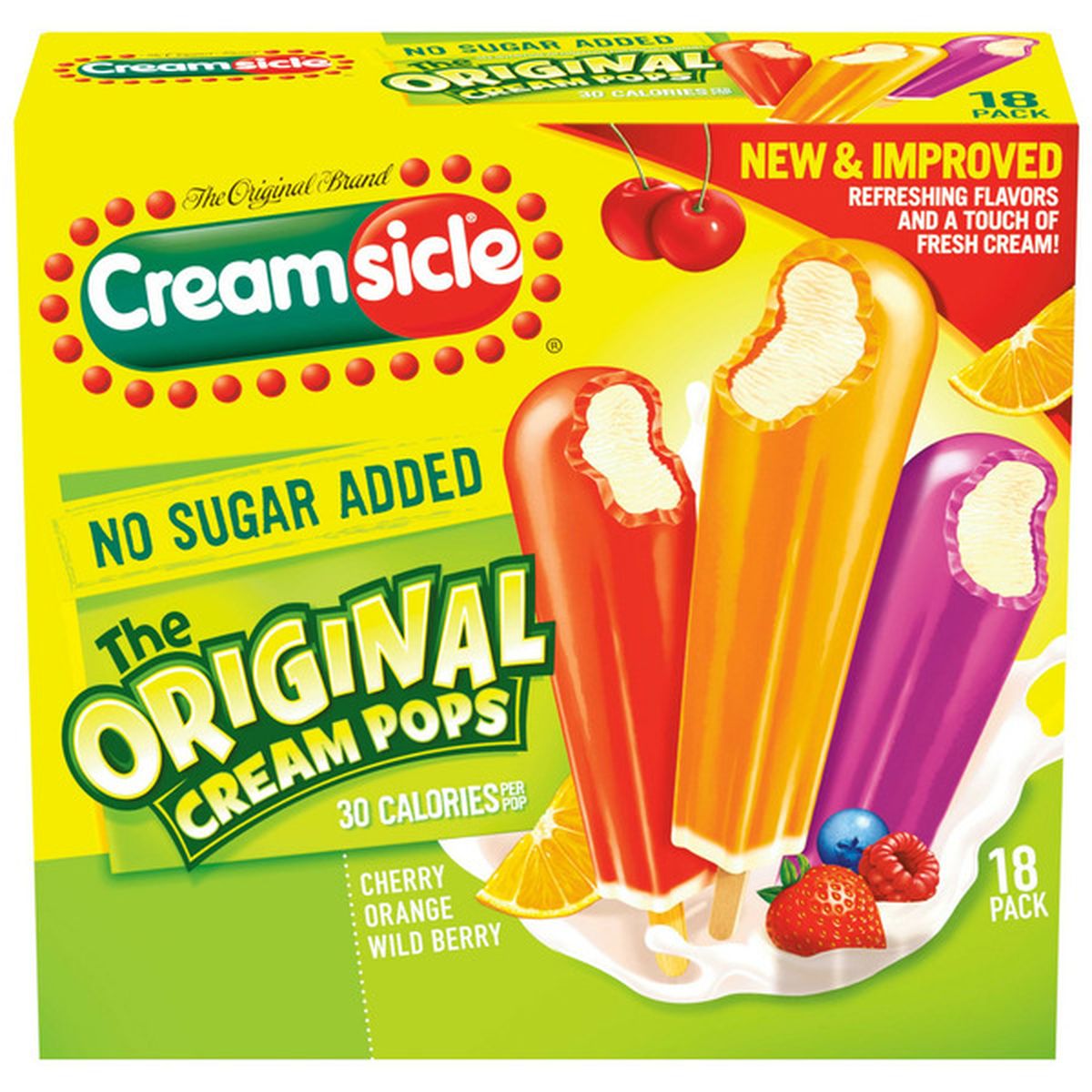 Popsicle Assorted Cream Pops No Sugar Added (18 ct) Delivery or Pickup ...