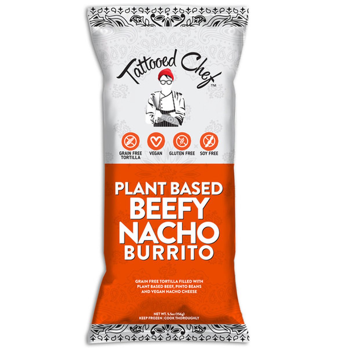 Tattooed Chef Plant Based Beefy Nacho Burrito 5 5 Oz Delivery Or Pickup Near Me Instacart