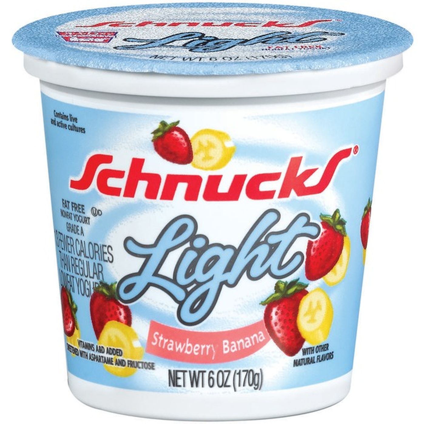 Schnucks Light Strawberry Banana Yogurt (6 oz) Delivery or Pickup Near