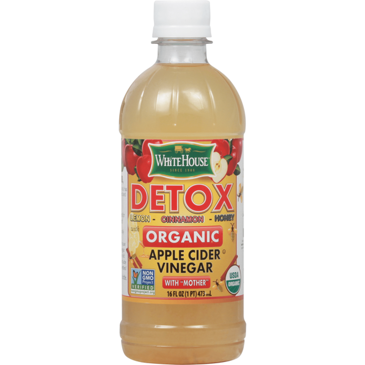 White House Apple Cider Vinegar, Organic (16 fl oz) Delivery or Pickup ...