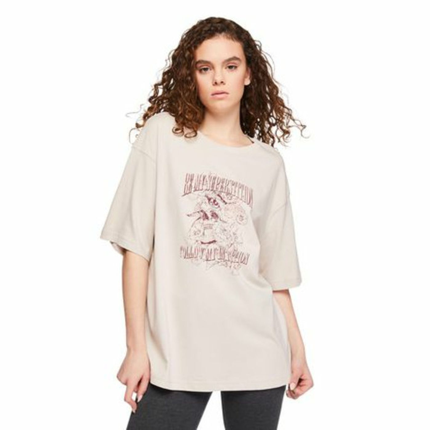 No Boundaries Women's Oversized Tee, XS - Pink (1 each) Delivery or ...