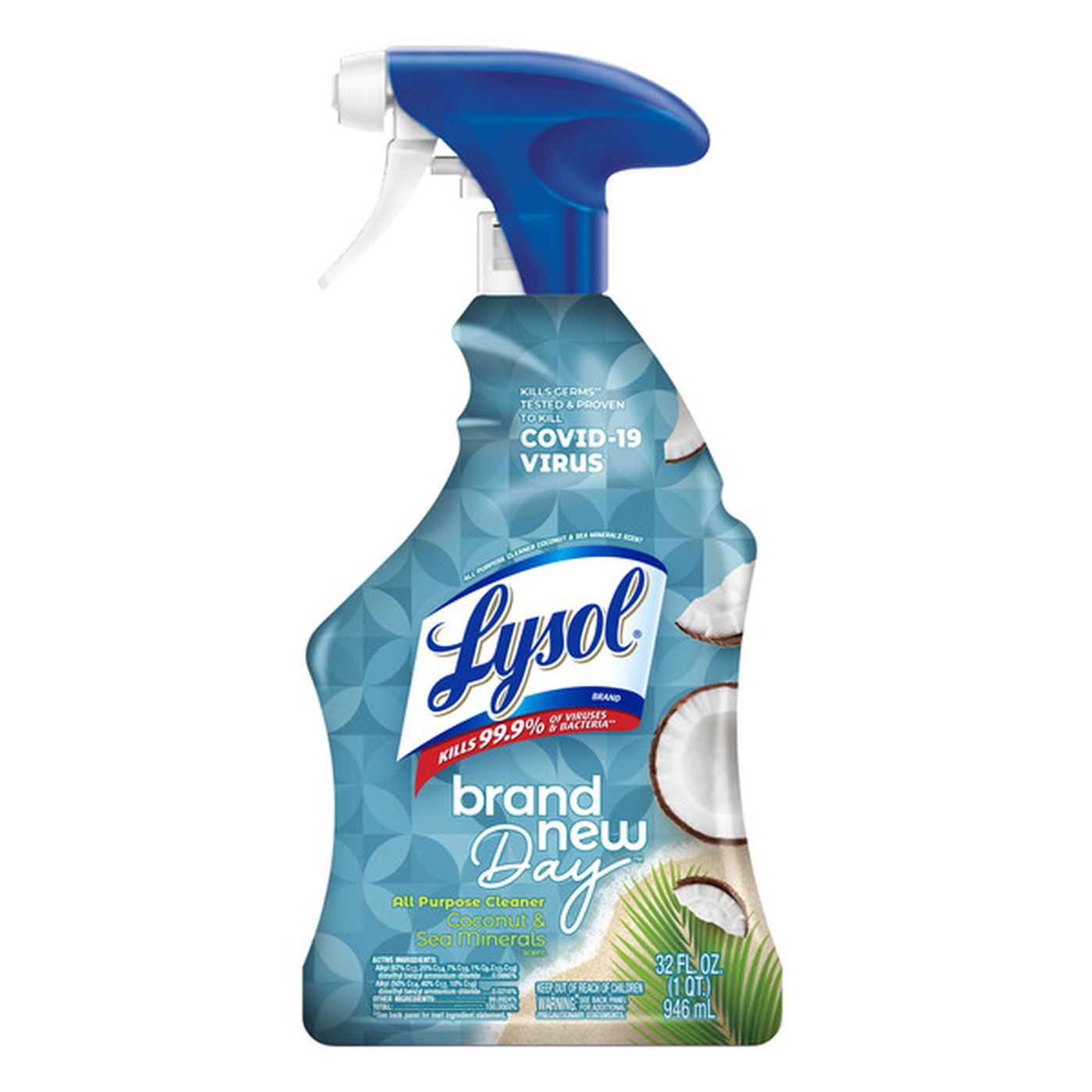 Lysol Disinfecting All Purpose Cleaner Spray Coconut And Sea Minerals 32 Fl Oz Delivery Or 