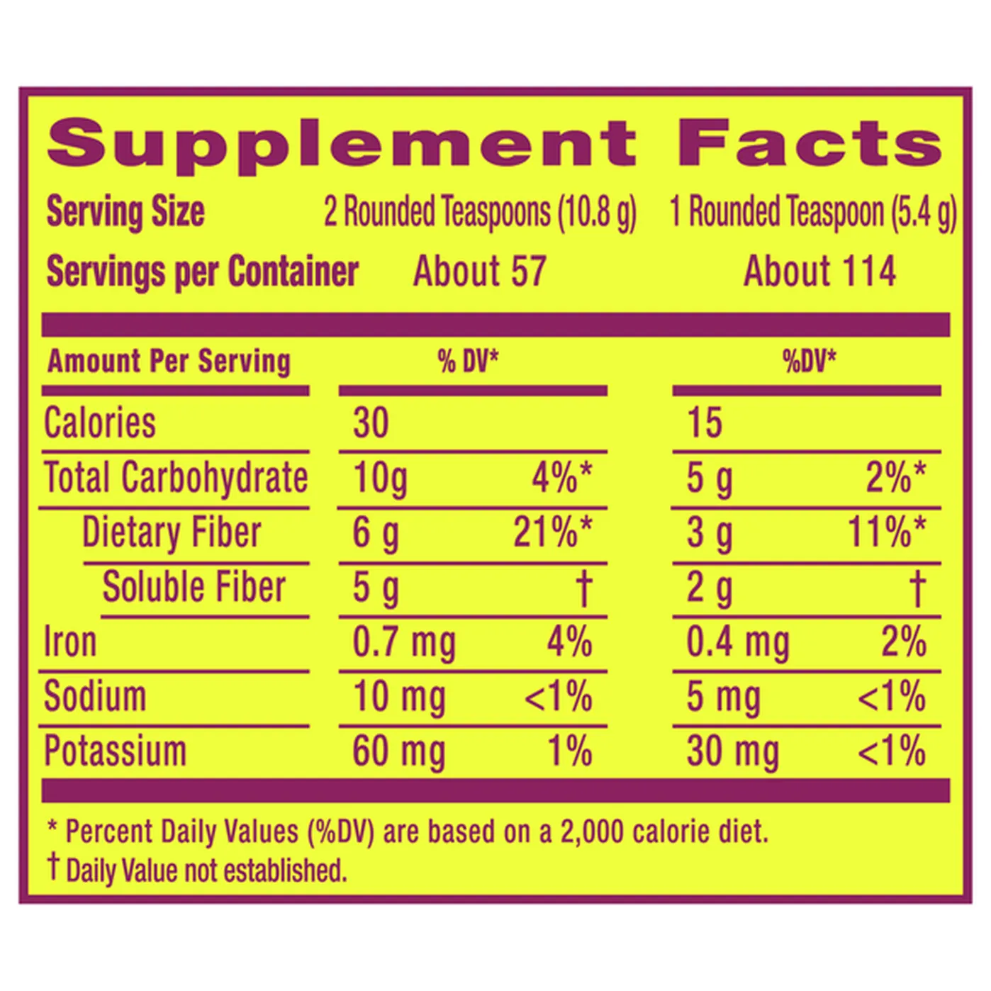 Metamucil Sugar-Free, 4-in-1 Fiber, No Added Sweetener, 114 tsps