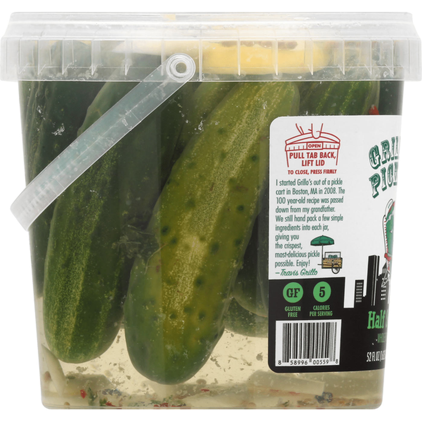 Grillo's Pickles Whole Pickles, Half Sours (52 oz) Delivery or Pickup