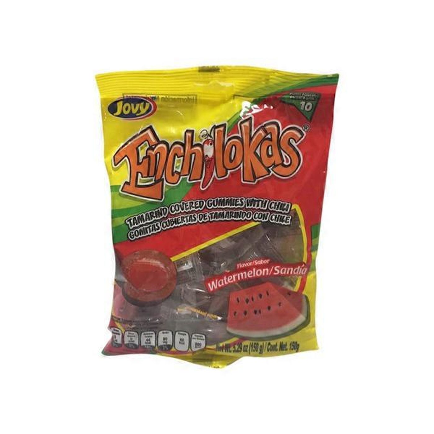 Jovy Watermelon Flavor Enchilokas Tamarind Covered Gummies With Chili ...