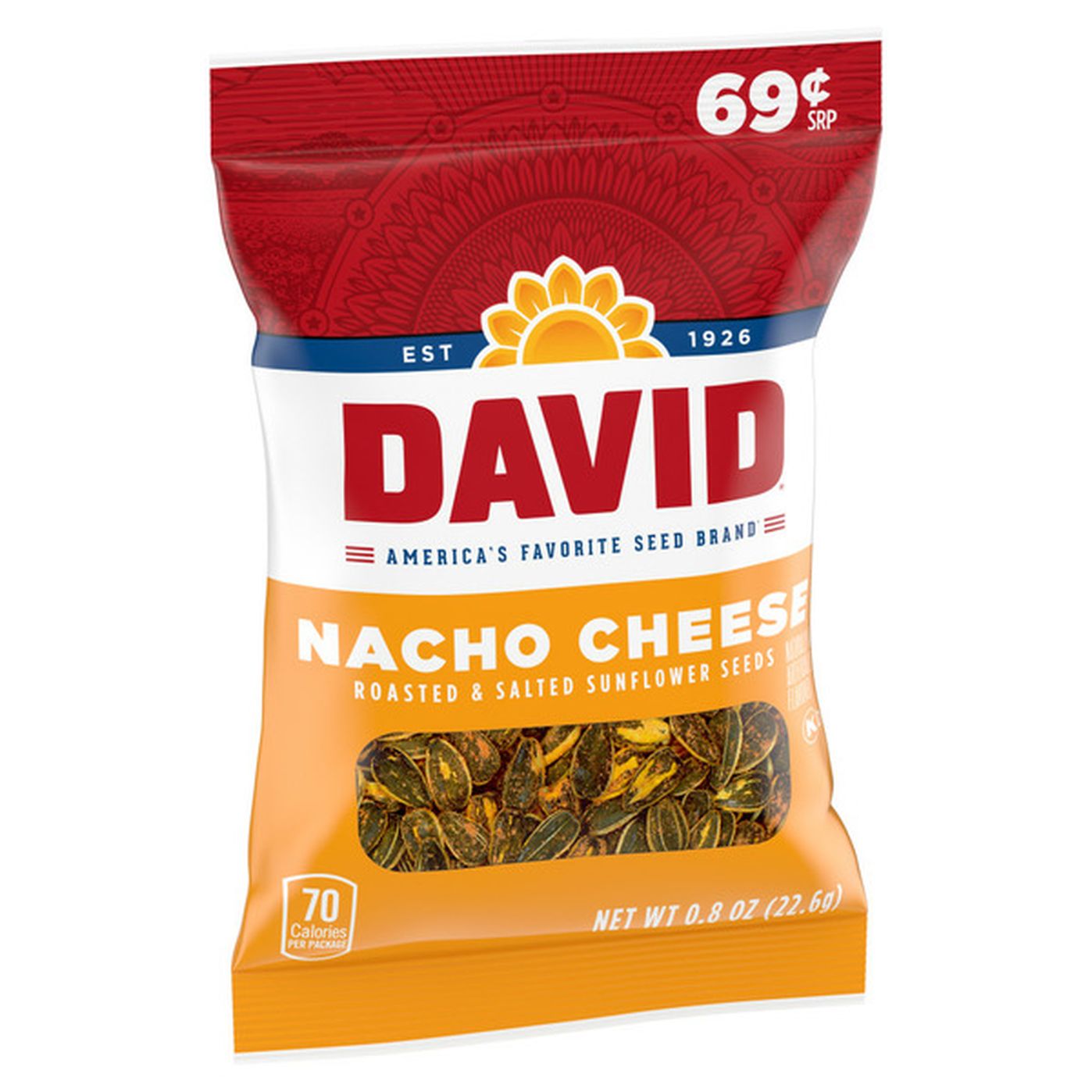 Cheesy Delight: David’s Nacho Cheese Sunflower Seeds