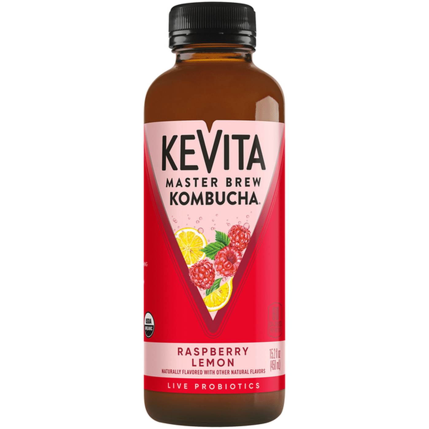 KeVita Raspberry Lemon Flavored Beverages Chilled (15.2 Fl Oz) Delivery ...