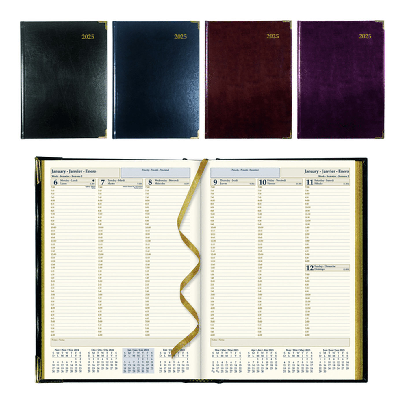 Brownline 2025 Executive Weekly Planner, 10.75 x 7.75 Inch - Assorted ...