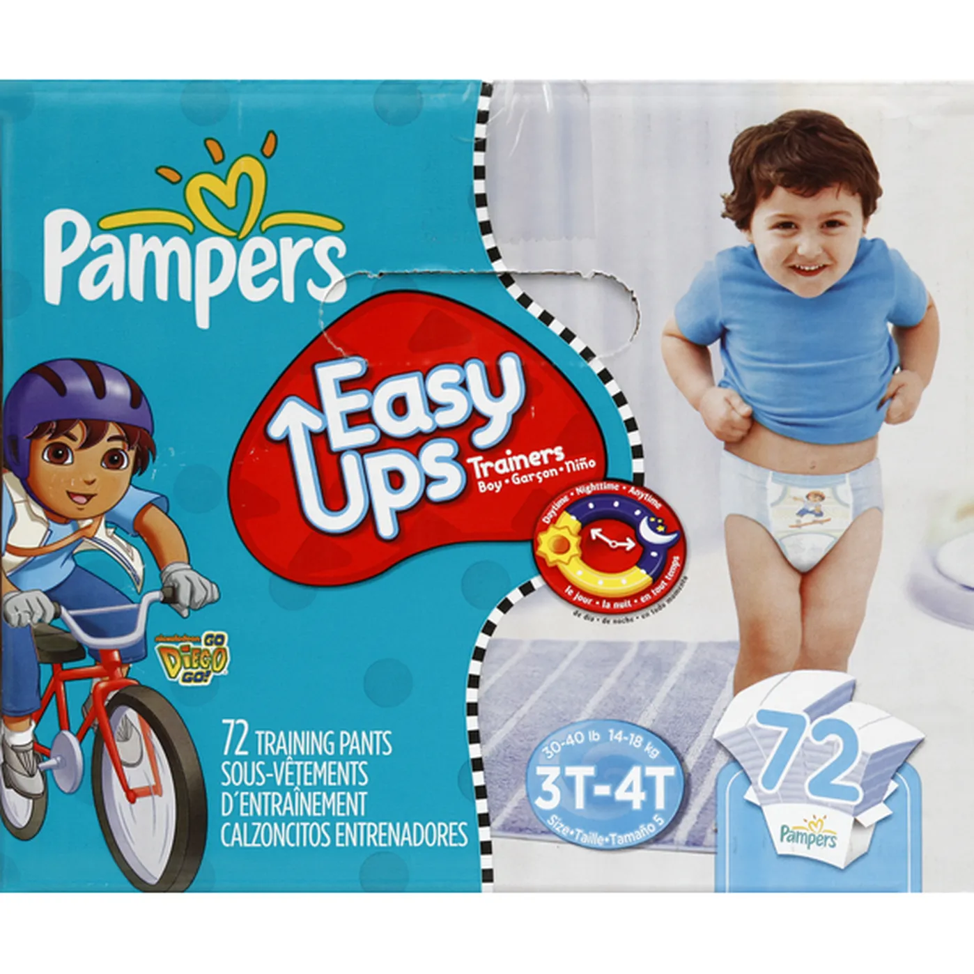 Pampers Training Pants, Boy, 3T4T (3040 lb), Nickelodeon Go Diego Go