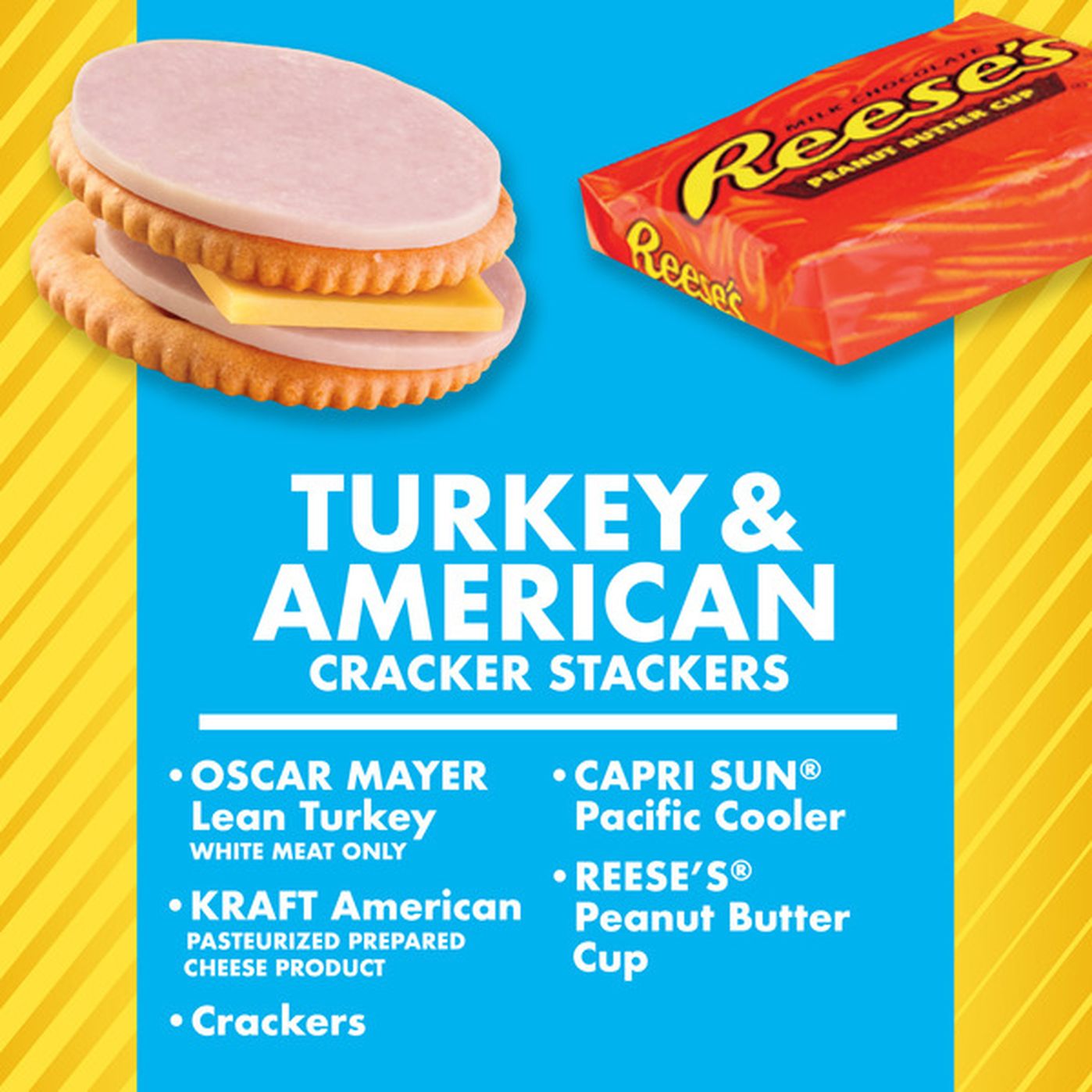 Lunchables Turkey & American Cheese and Ham & American Cheese Cracker