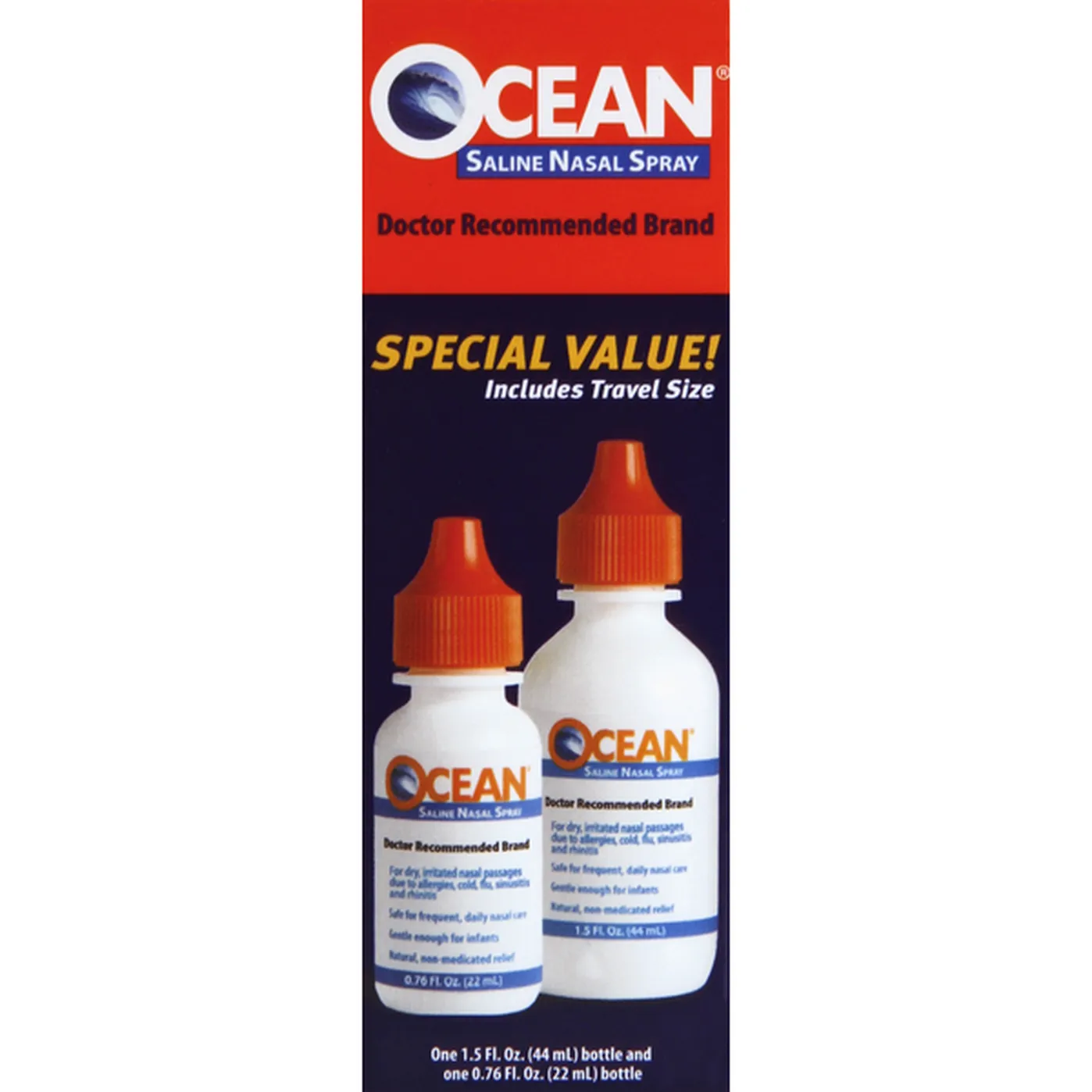 Ocean Complete Saline Nasal Spray Special Value (2 each) Delivery or