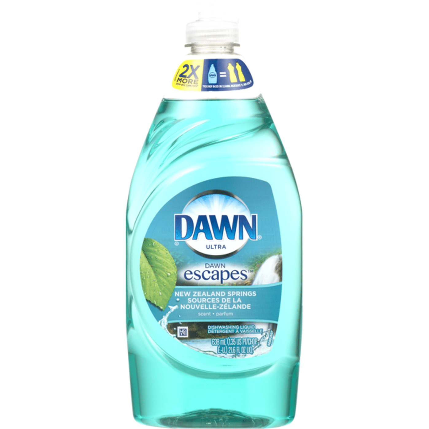 Dawn Ultra Escapes Dishwashing Liquid New Zealand Springs (638 fl oz