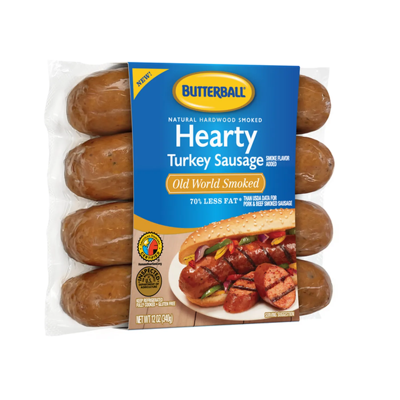 Butterball Turkey Sausage, Old World Smoked (12 oz) Delivery or Pickup Near Me Instacart