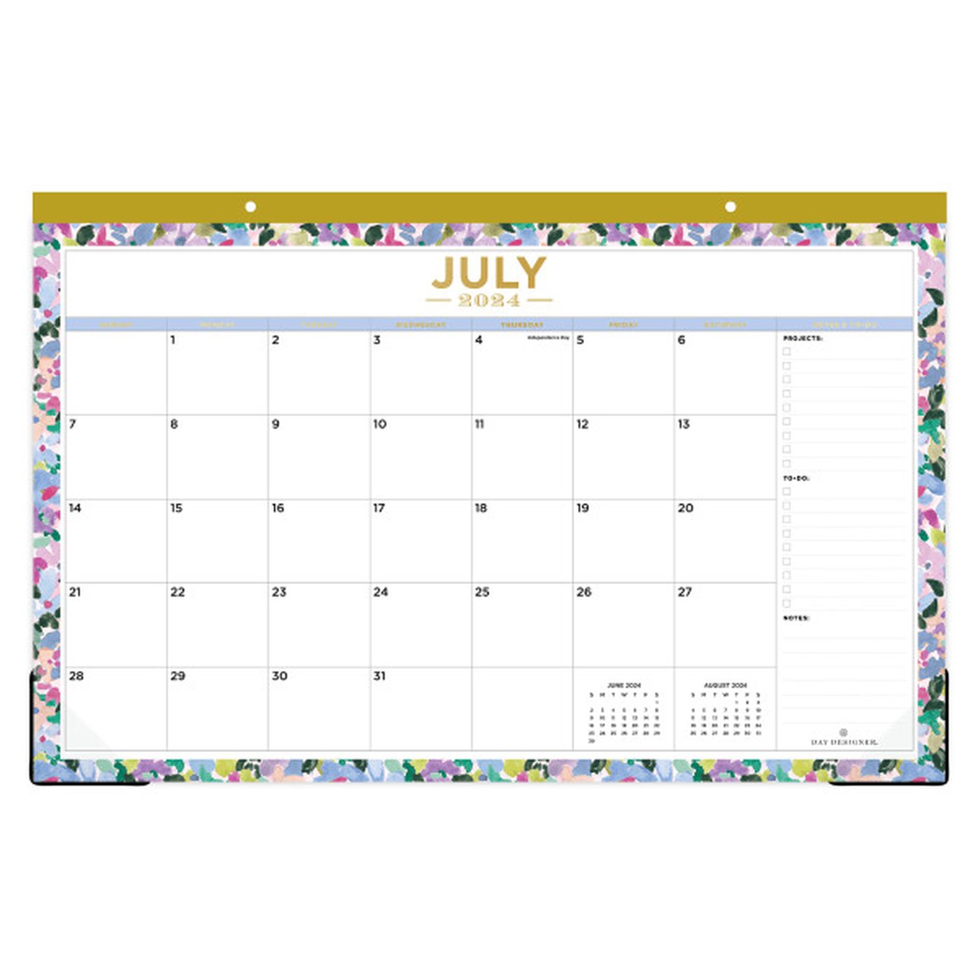 Day Designer 20242025 July to June Blurred Spring Academic Monthly