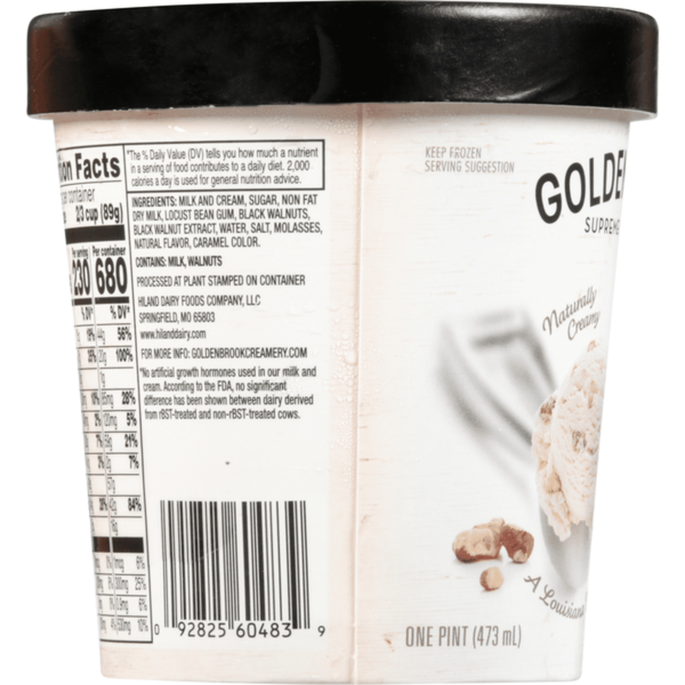 Goldenbrook Ice Cream, Supreme, Black Walnut (1 pt) Delivery or Pickup ...