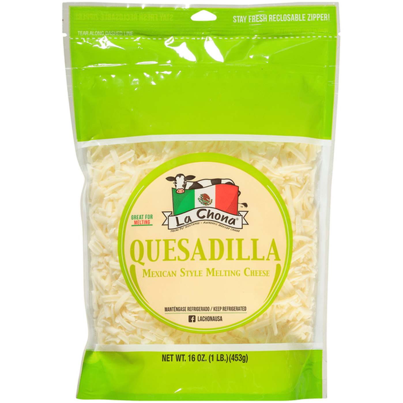 La Chona Quesadilla Mexican Style Melting Cheese (16 Oz) Delivery Or ...