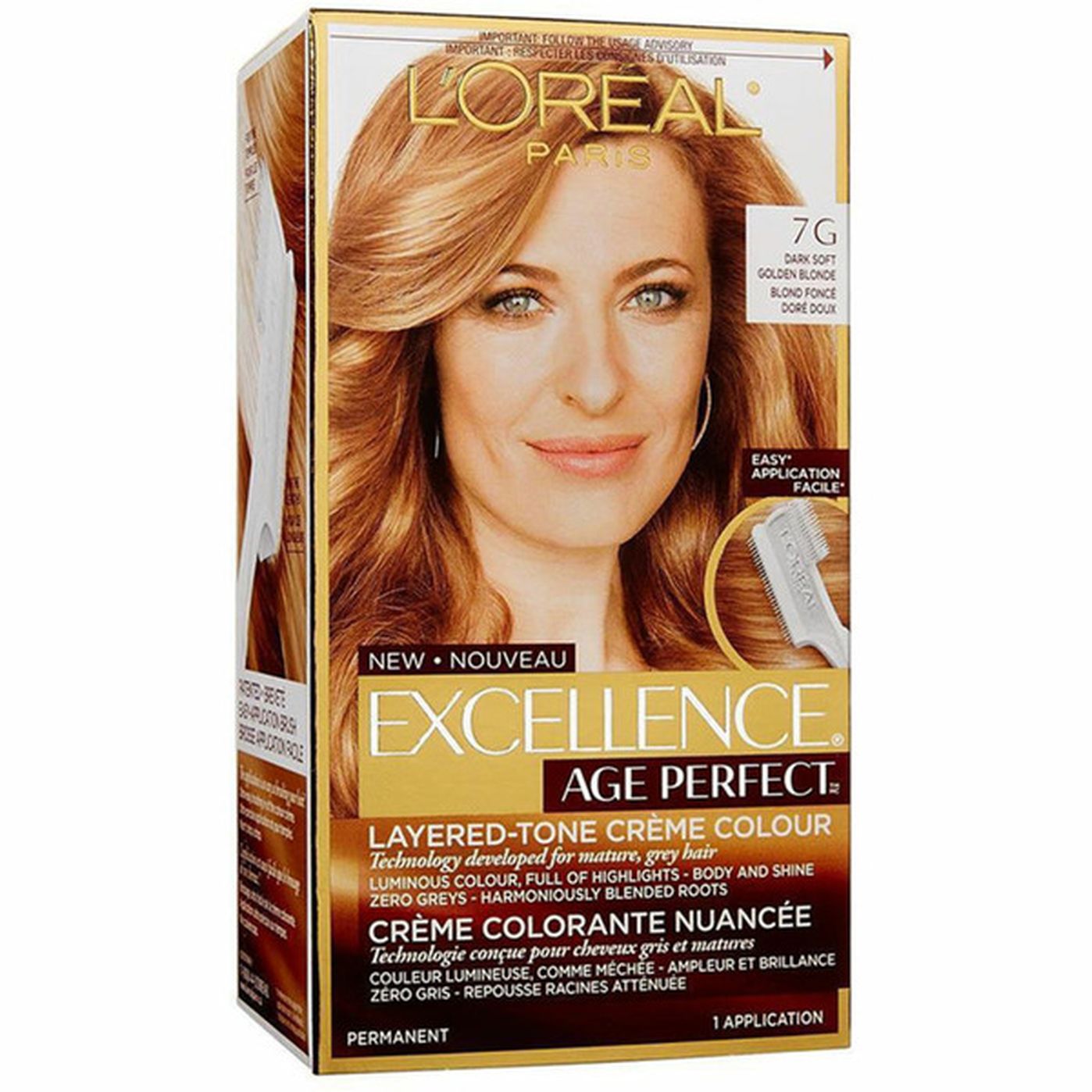 L'Oreal Permanent Hair Color, 7G Dark Natural Golden Blonde (each ...