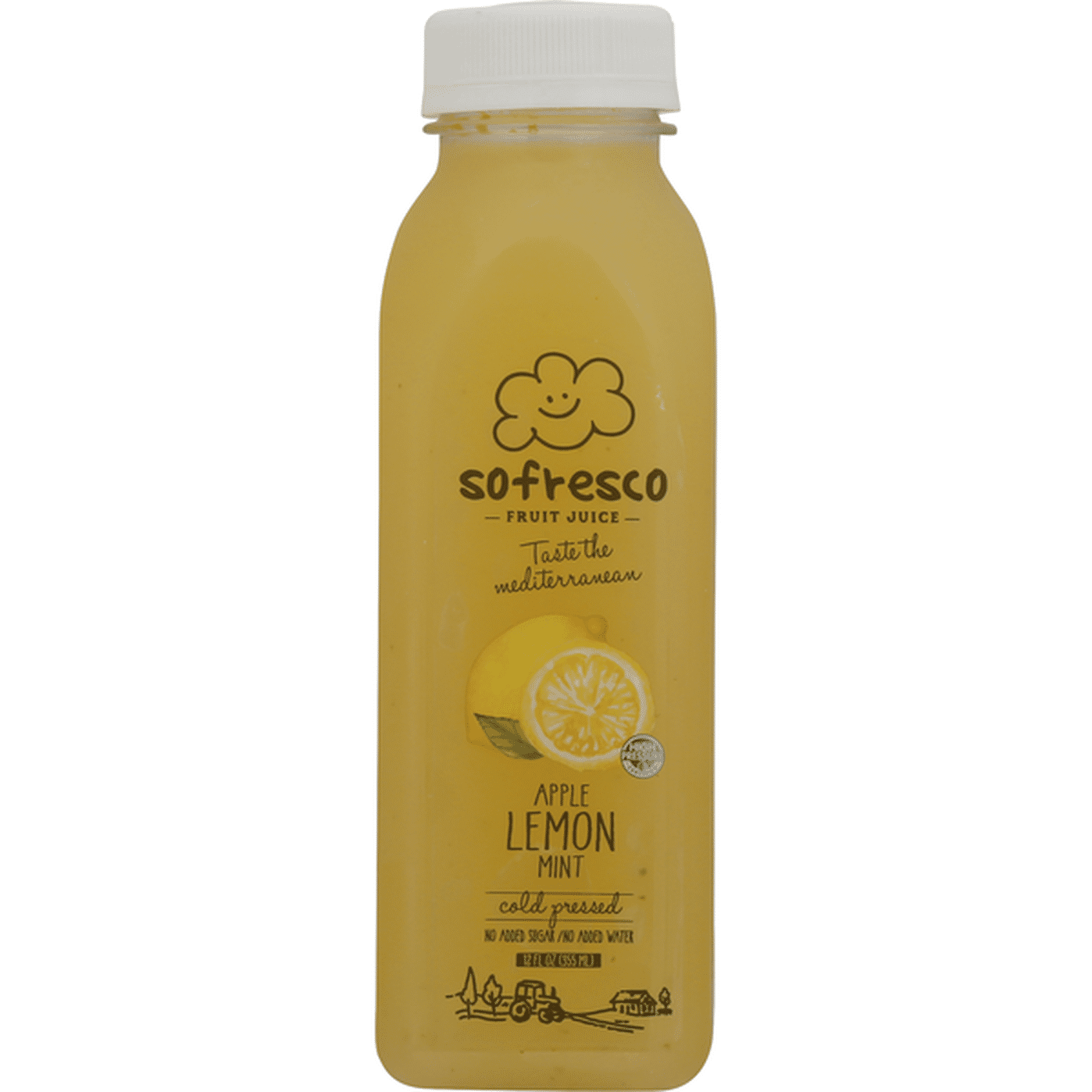 Sofresco Fruit Juice, Apple Lemon Mint, Cold Pressed (12 fl oz ...