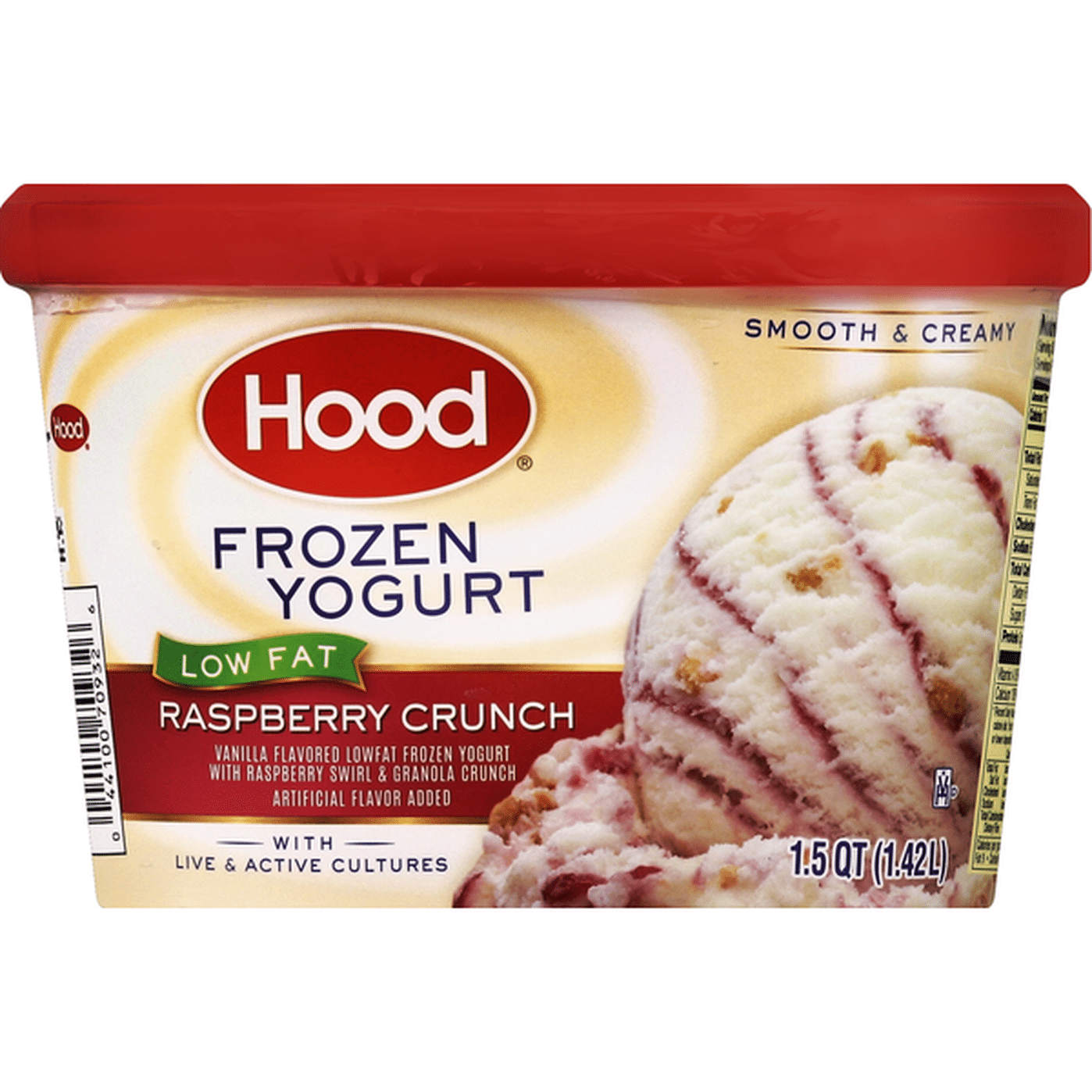 Hood Frozen Yogurt, Low Fat, Raspberry Crunch (1.5 qt) Delivery or ...