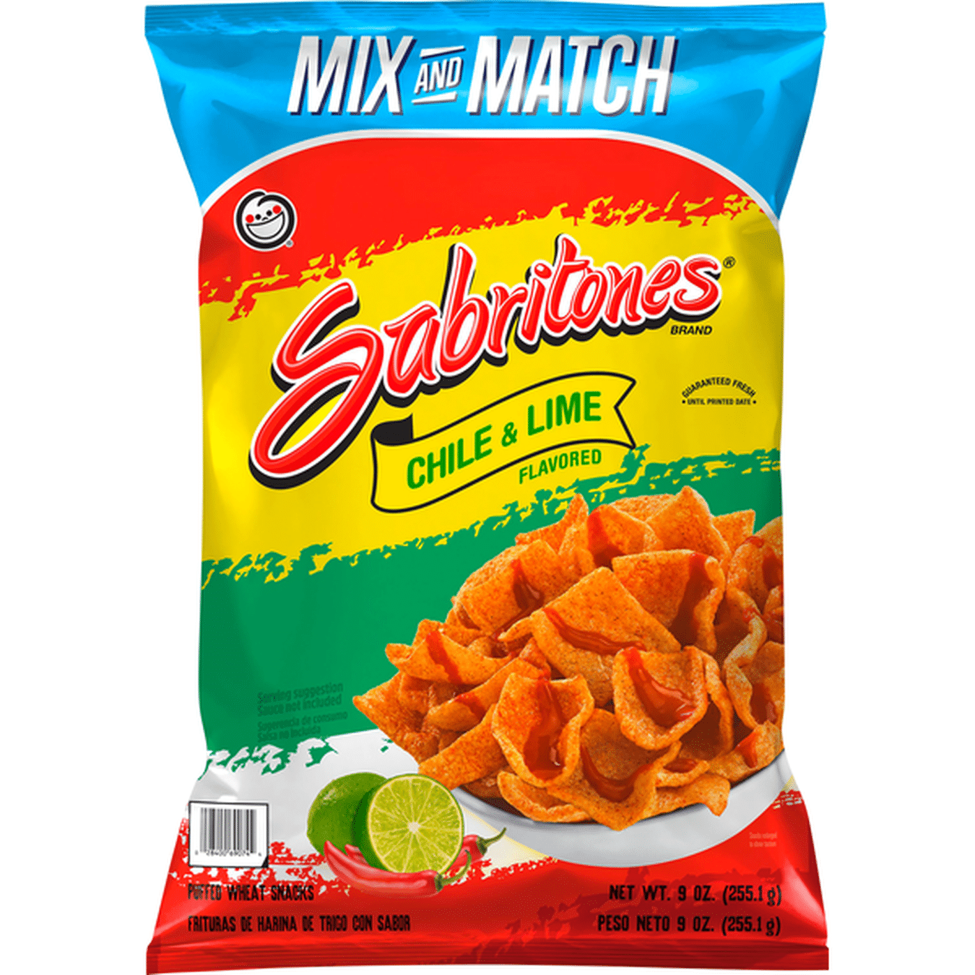 Frito Lay Sabritones Puffed Wheat Snacks Chile And Lime Flavored 9 Oz