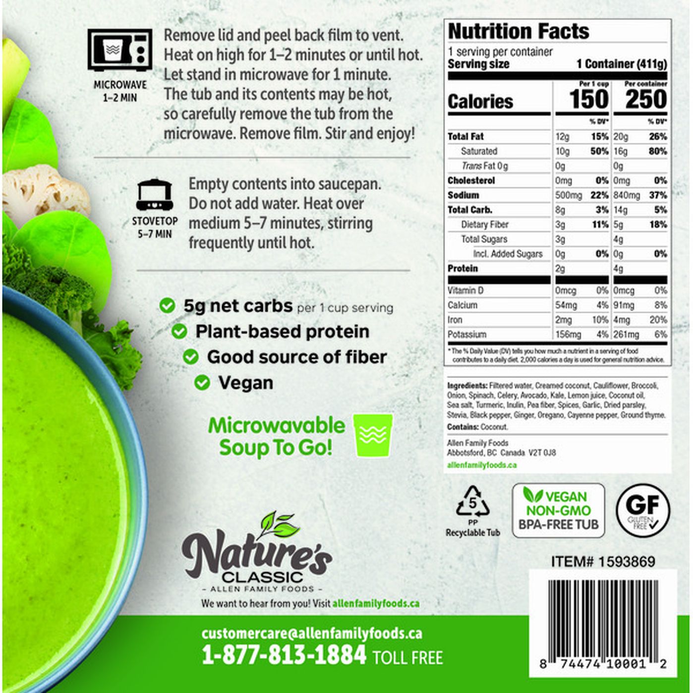 Nature's Classic Super Green Soup (14.5 oz) Delivery or Pickup Near Me ...