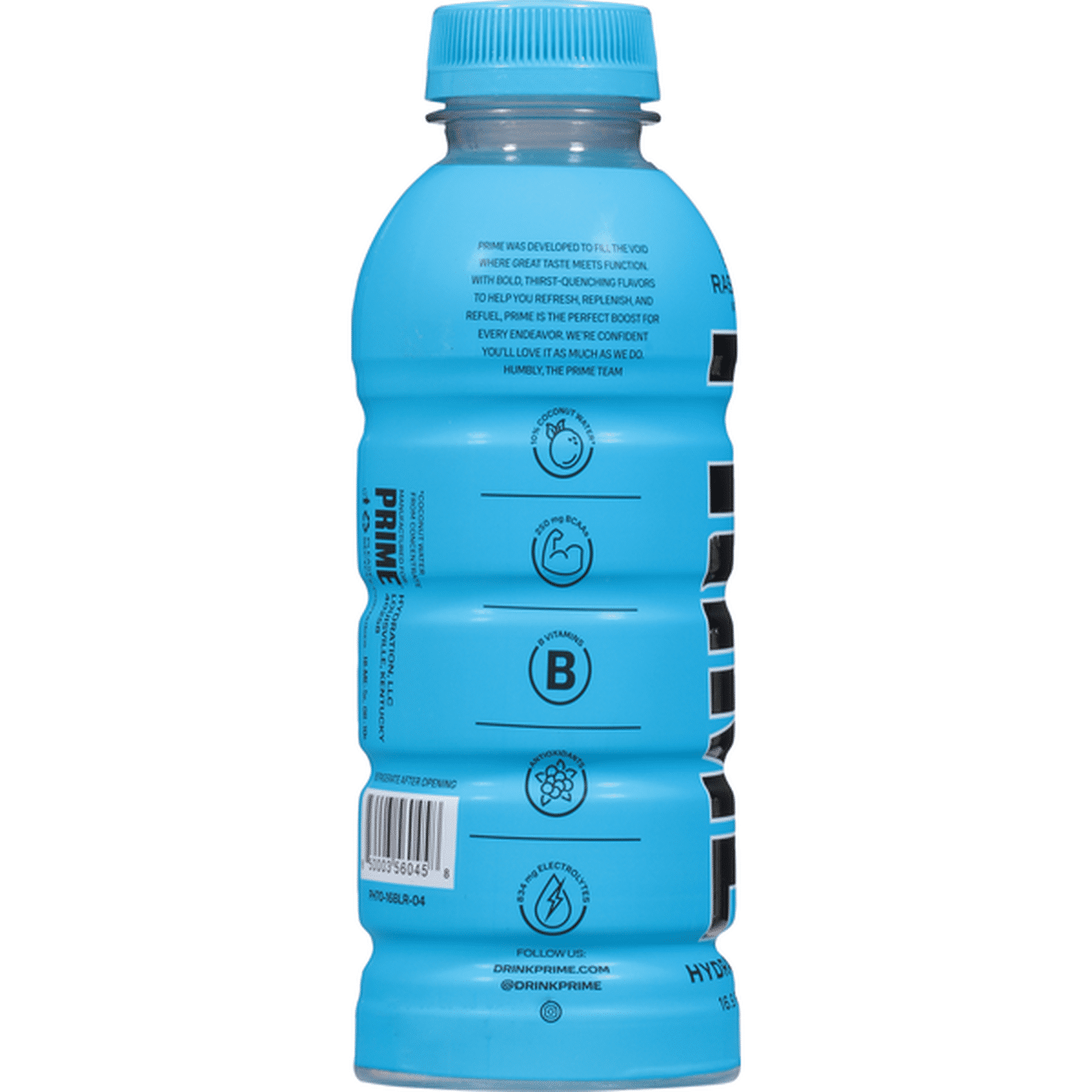 Prime Hydration Drink, Blue Raspberry (16.9 fl oz) Delivery or Pickup ...