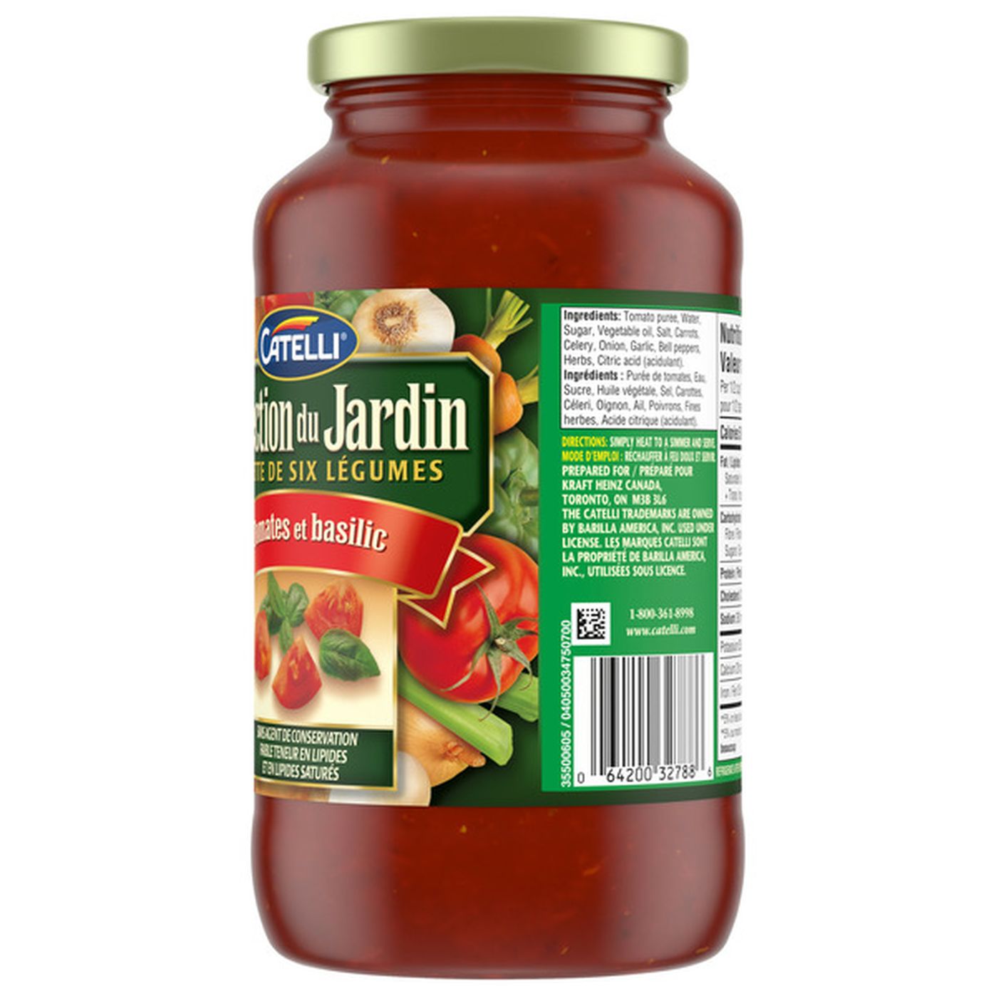 Catelli Garden Select Tomato And Basil Pasta Sauce 640 Ml Delivery Or Pickup Near Me Instacart 6589