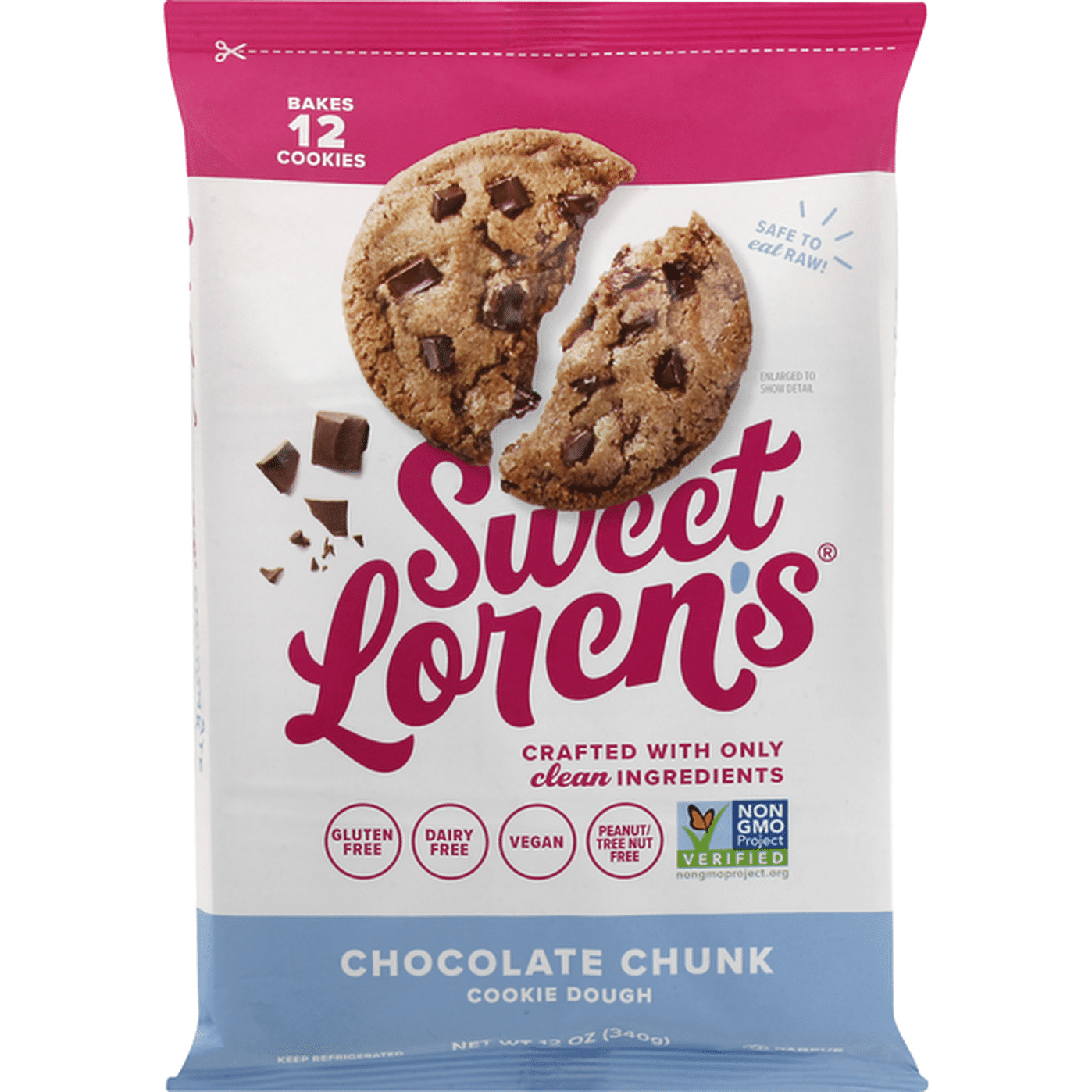 Sweet Loren’s Cookie Dough, Chocolate Chunk (12 Oz) Delivery Or Pickup ...