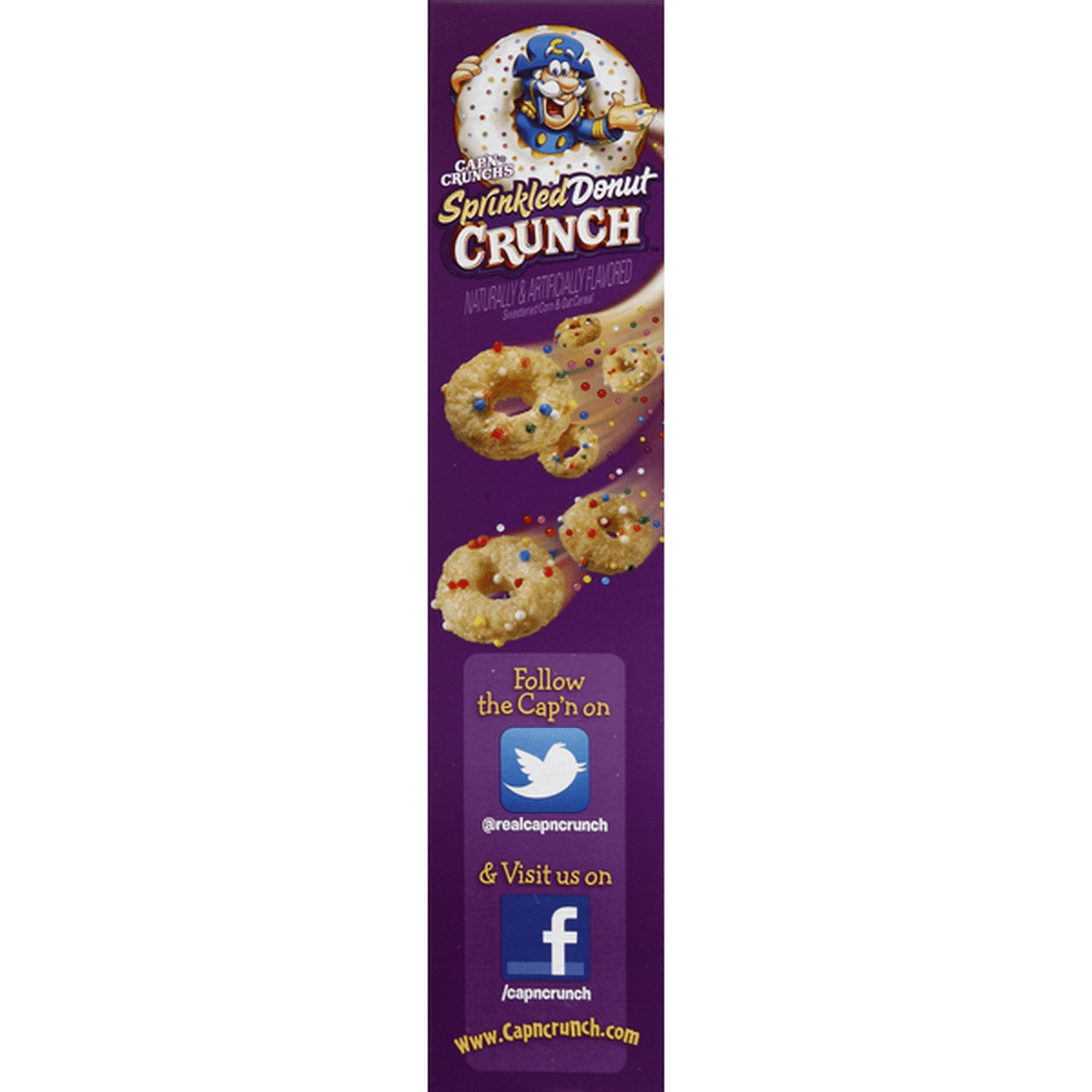 Cap'N Crunch Cereal, Sprinkled Donut Crunch (17.3 oz) Delivery or ...