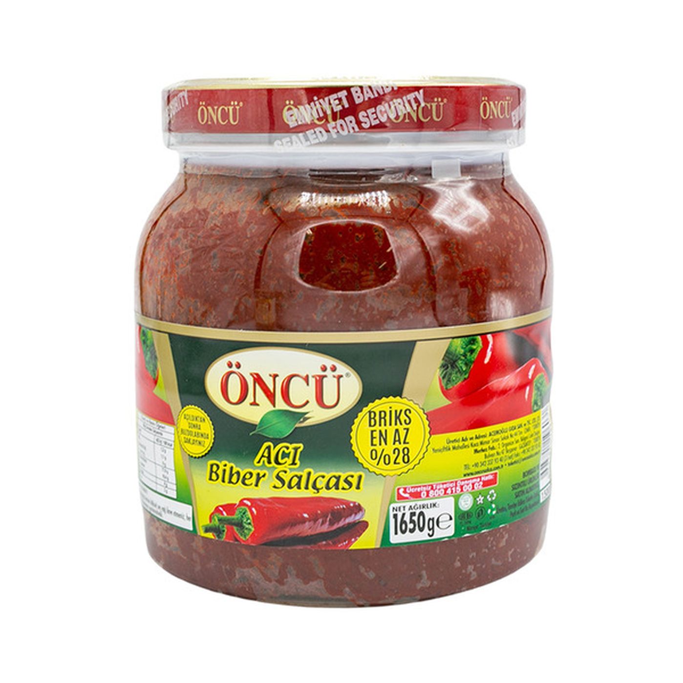 Oncu Hot Pepper Paste (1650 g) Delivery or Pickup Near Me - Instacart