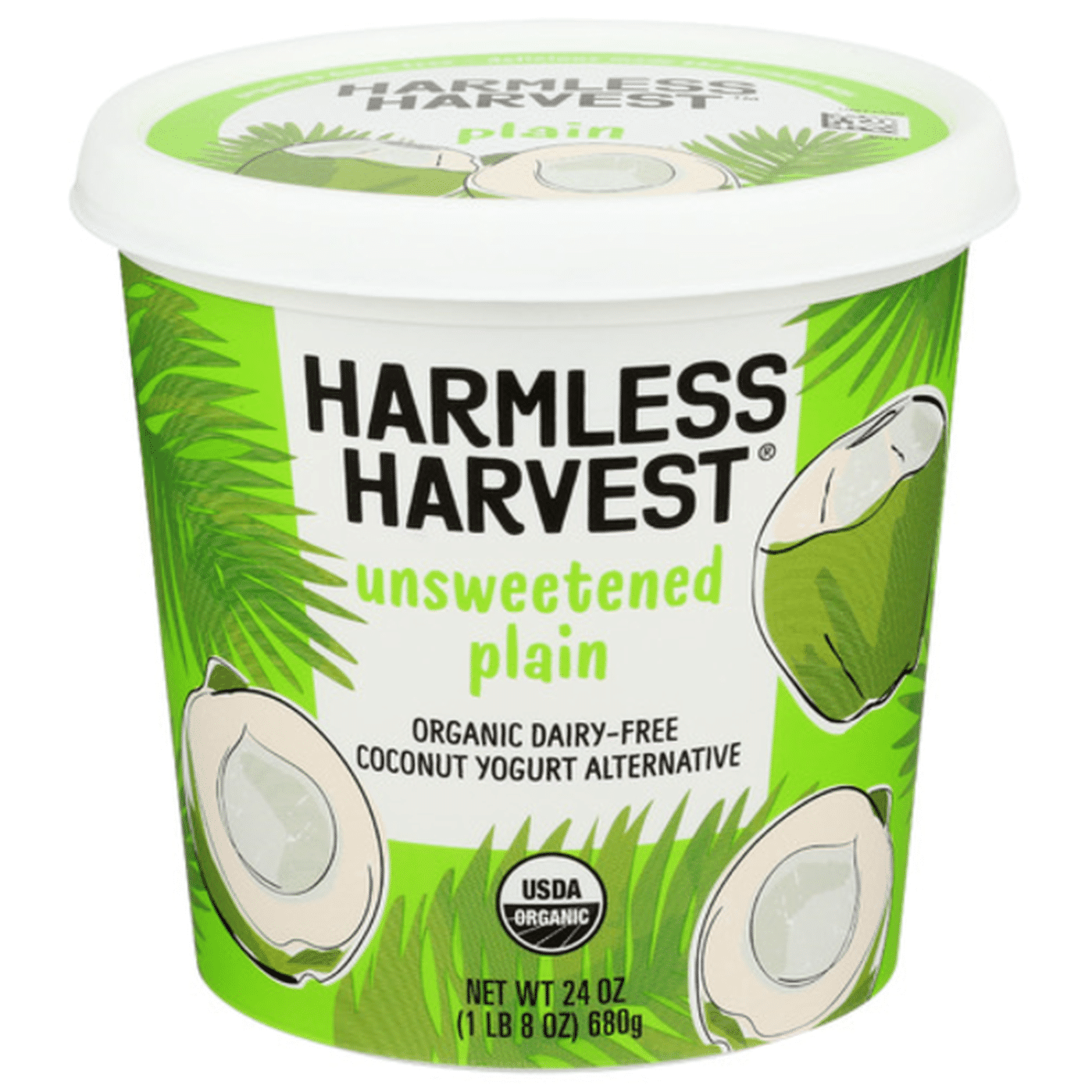 Harmless Harvest Coconut Yogurt Alternative, Organic Dairy-Free, Plain ...