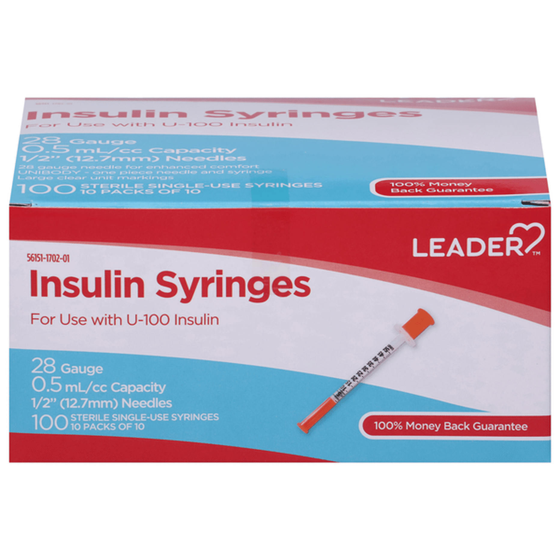 Leader Insulin Syringes 20 each Delivery or Pickup Near Me ...