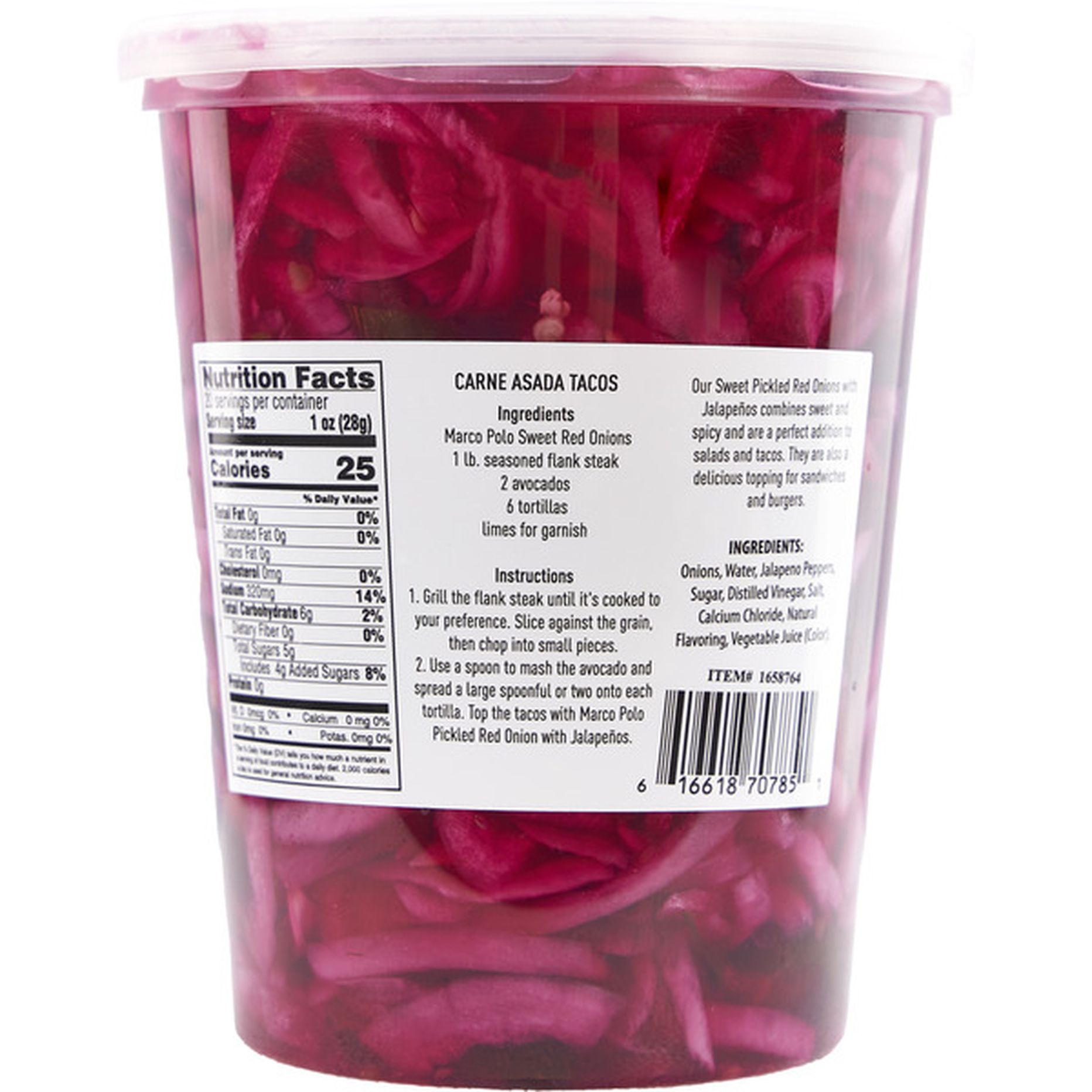 Marco Polo Sweet Pickled Red Onions With Jalapenos (32 oz) Delivery or ...