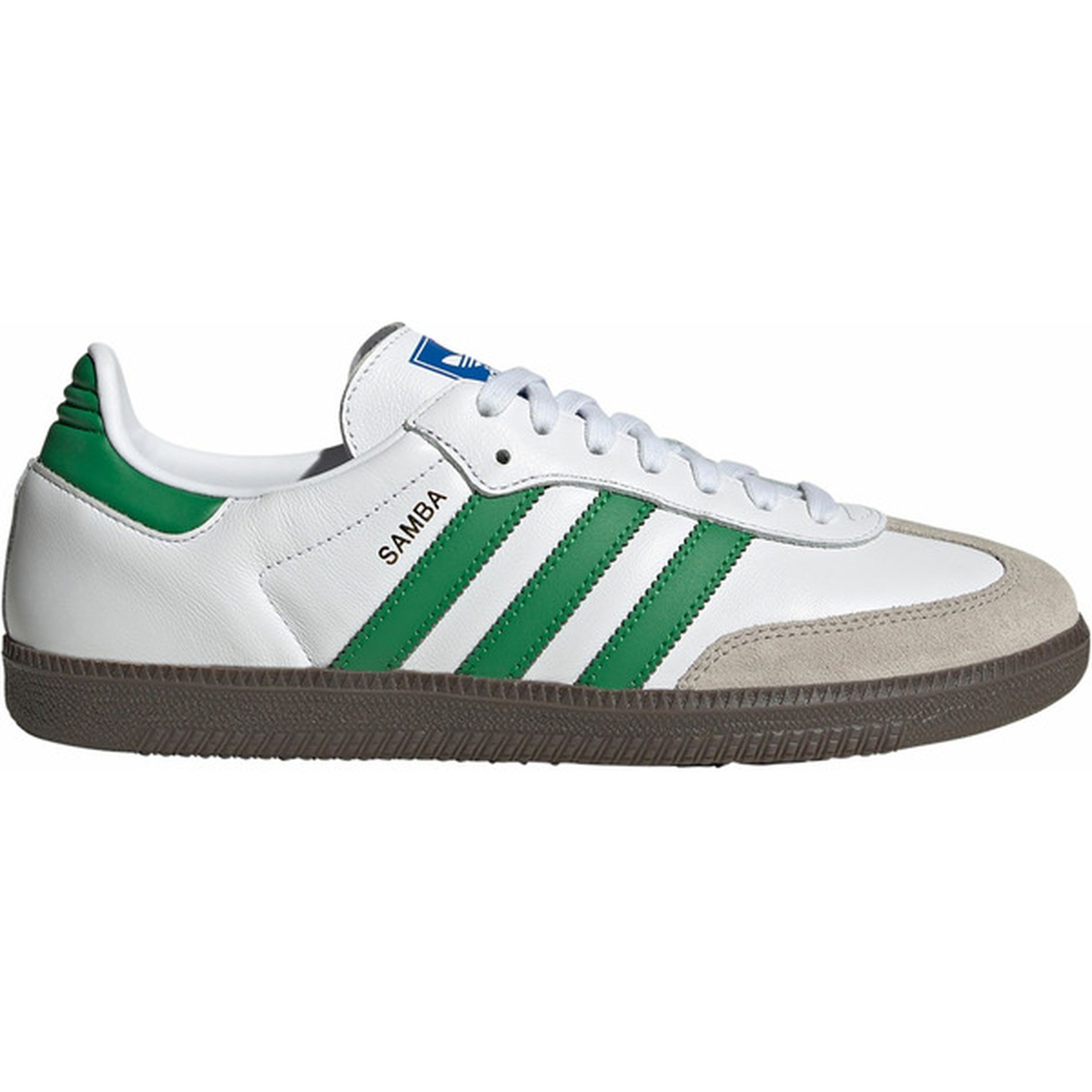 adidas Samba OG Medium Width Shoes, Size M13.0/W14.0 - White & Green (1 ...