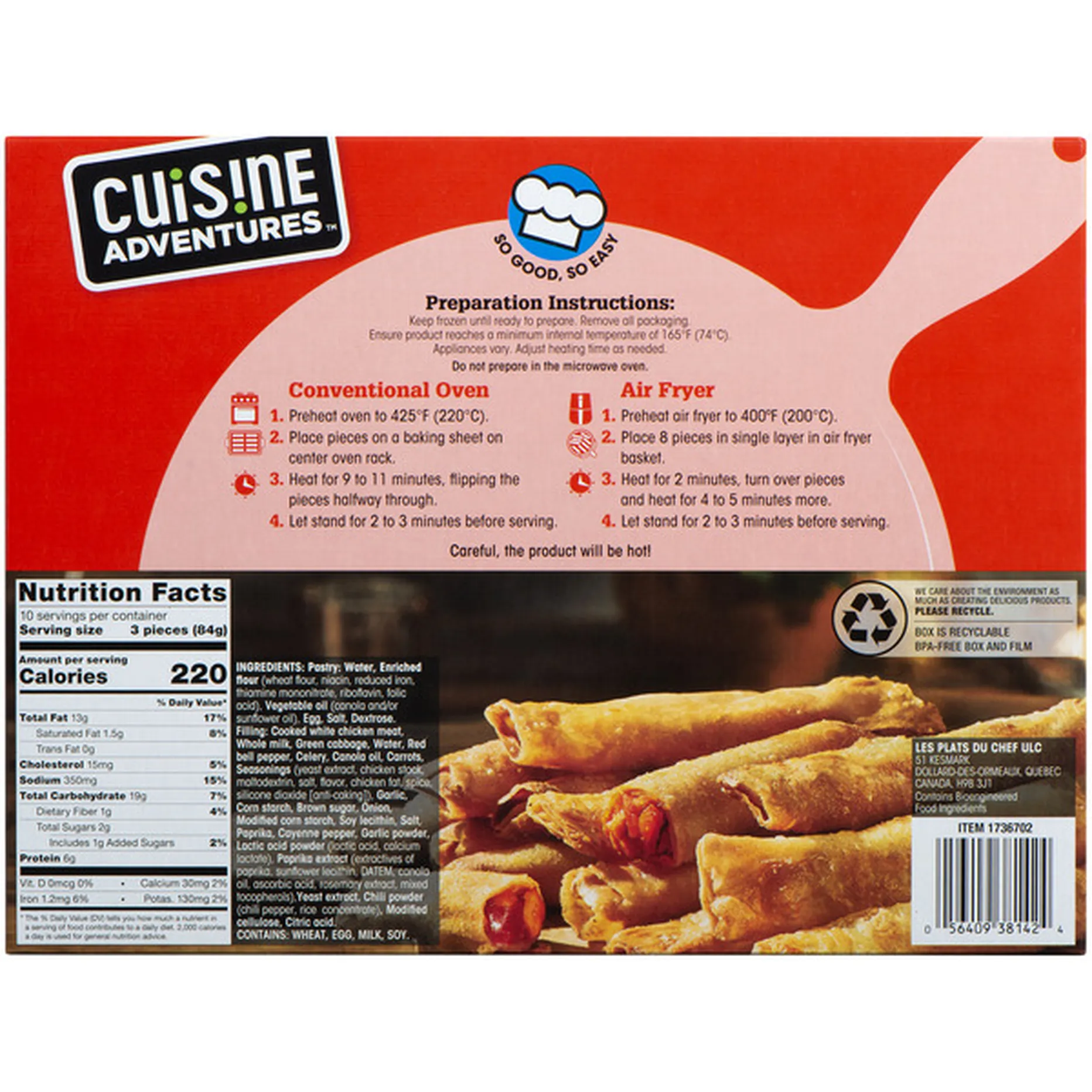 Cuisine Adventures Hot Nashville Chicken Firecrackers (30 oz) Delivery