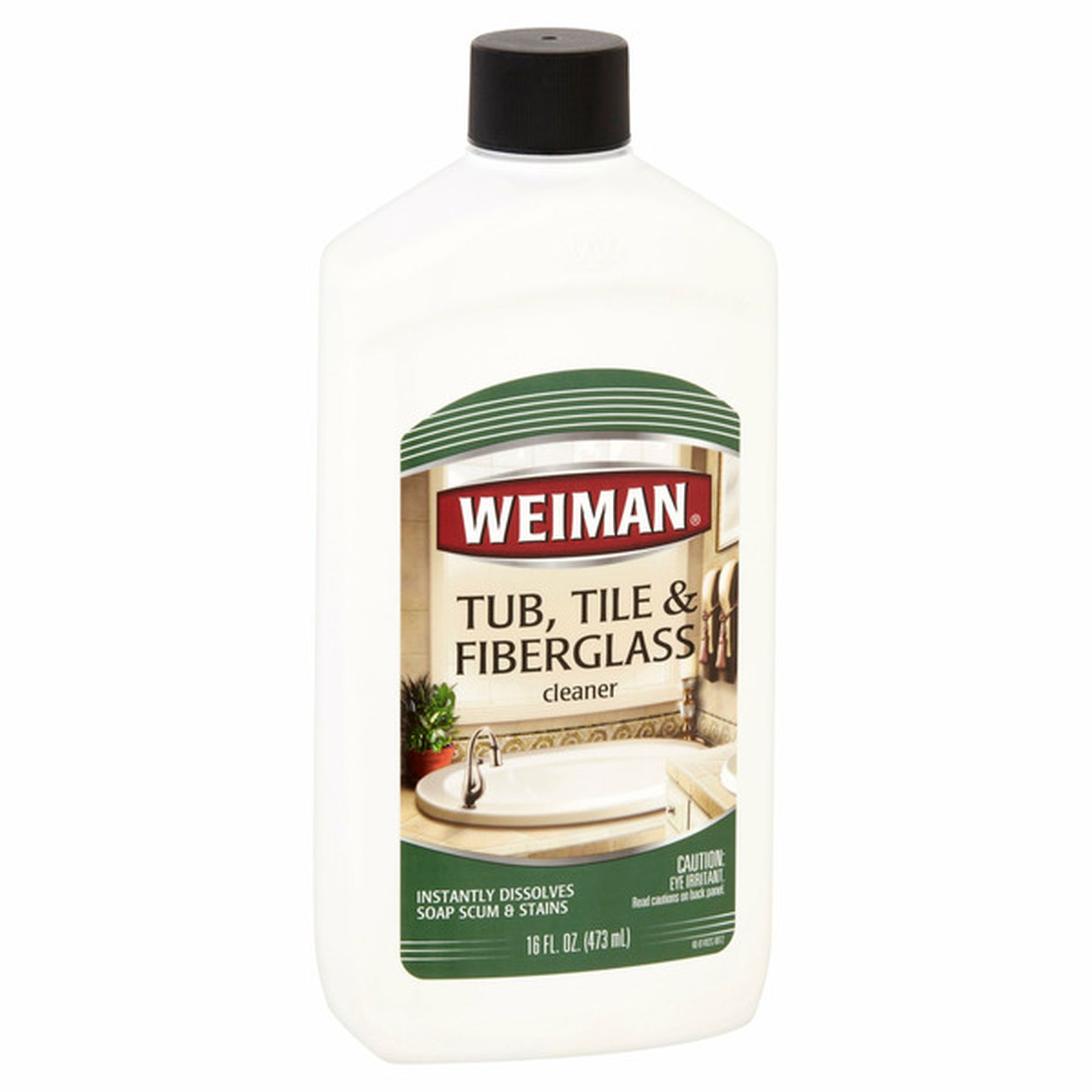 Weiman Tub, Tile & shops Fiberglass Cleaner, Dissolves Skum & Stains, 16oz - NEW