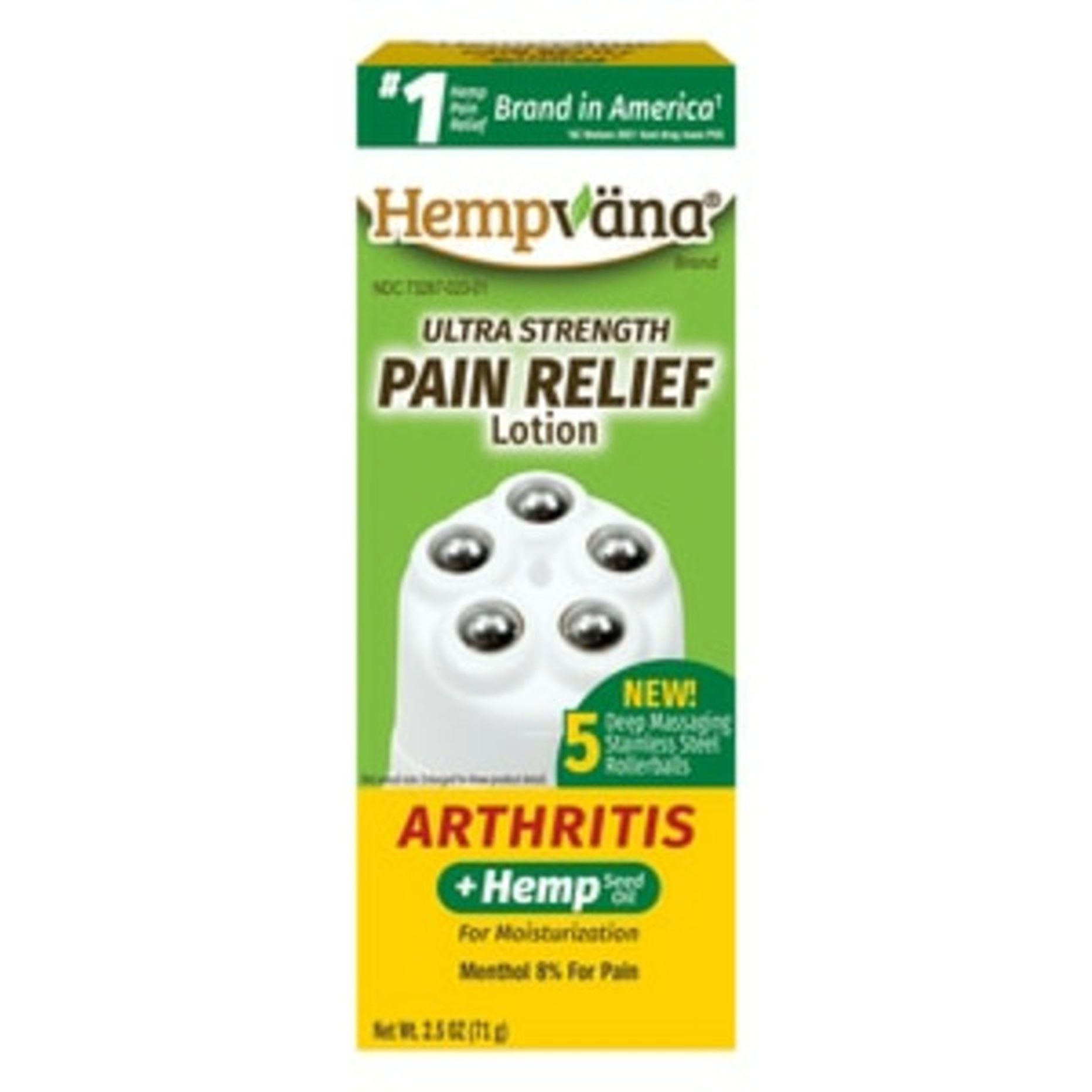 Hempvana Arthritis Menthol Ultra Strength Pain Relief Lotion Oz