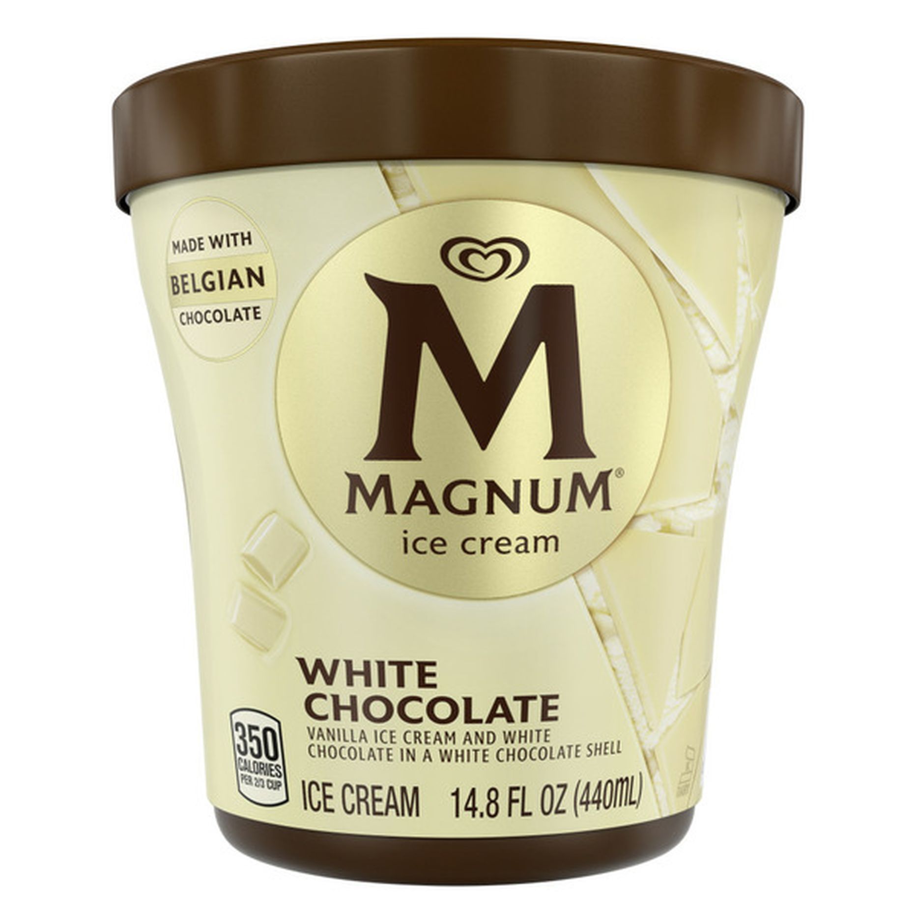 Magnum Ice Cream Tub White Chocolate Vanilla (14.8 fl oz) Delivery or ...